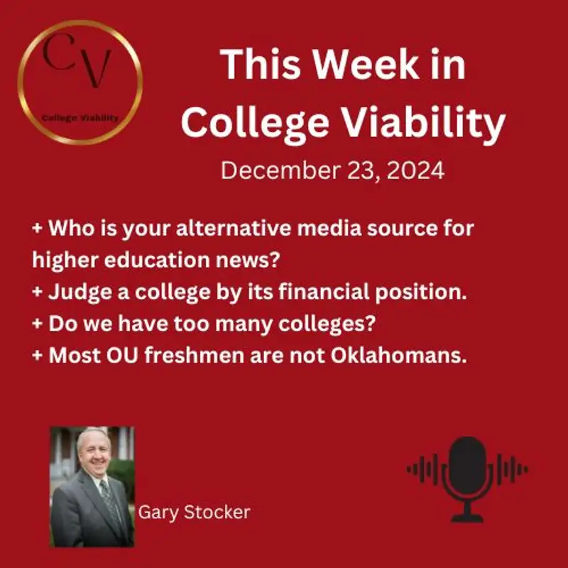 This Week In College Viability (TWICV) for December 23, 2024