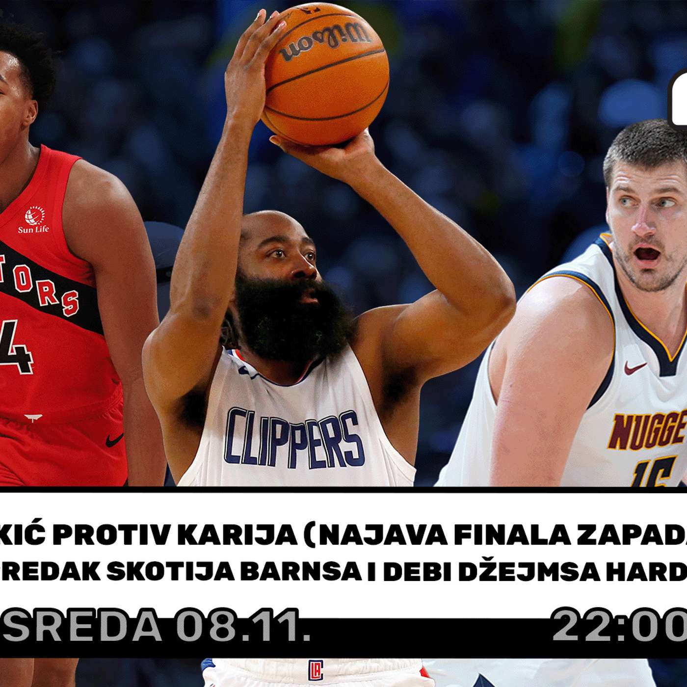 1 na 1 No. 53 | Jokić protiv Karija, napredak Skotija Barnsa i debi Džejmsa Hardena episode artwork