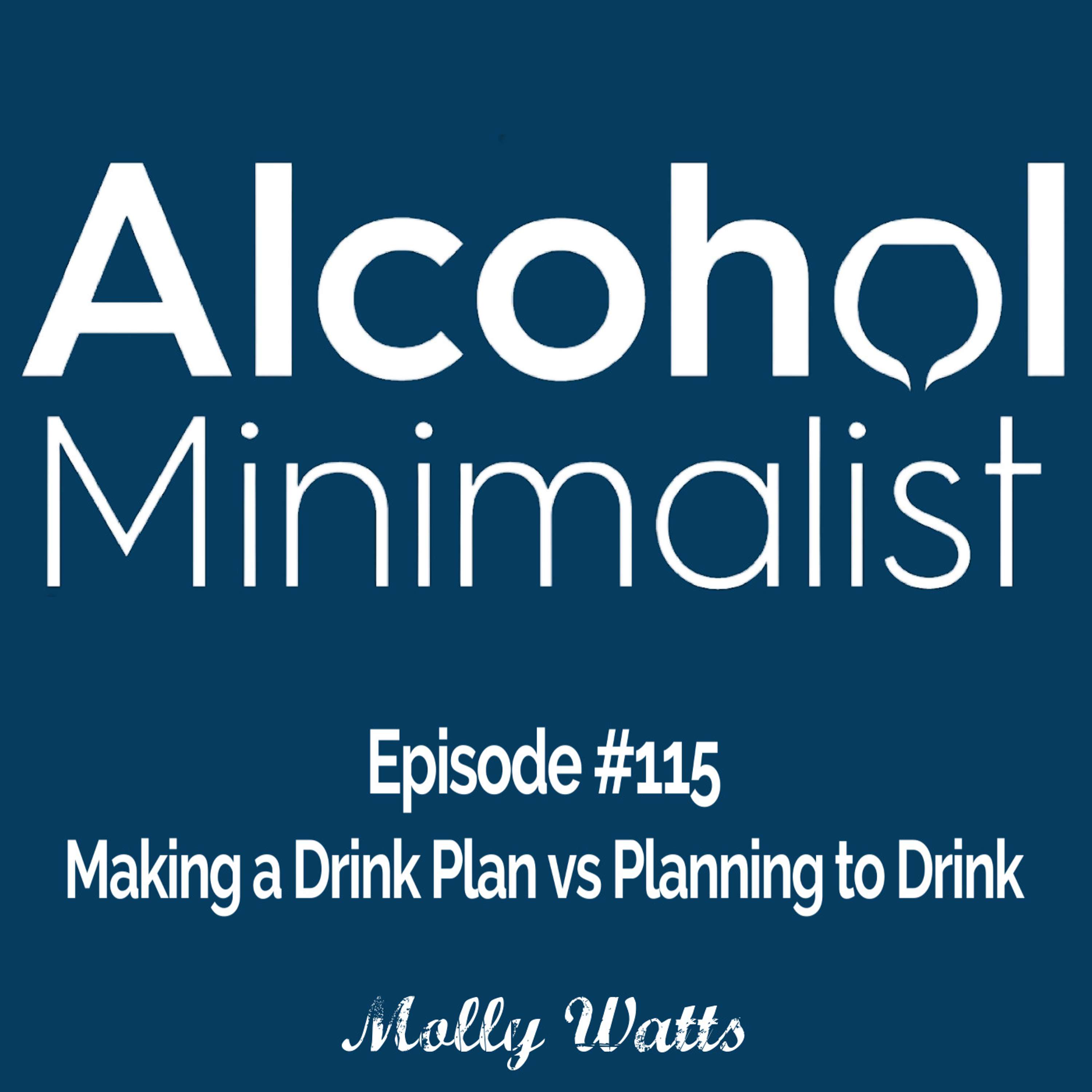 cover of episode Making a Drink Plan vs Planning To Drink