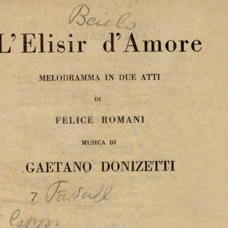 L'Opera 189  - G. Donizetti - L'Elisir D'Amore