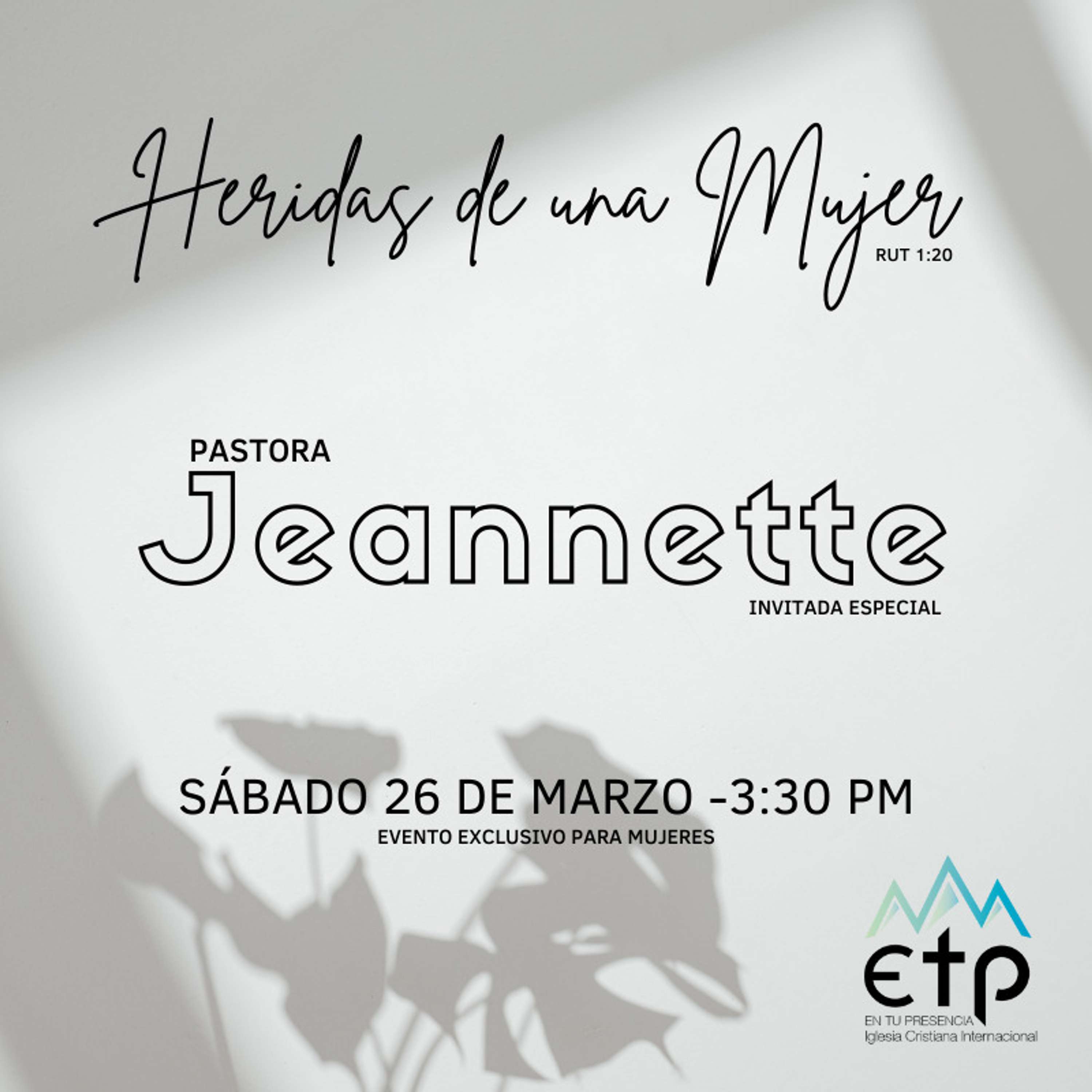 Heridas De Una Mujer - Pastora Jeannette Noguera