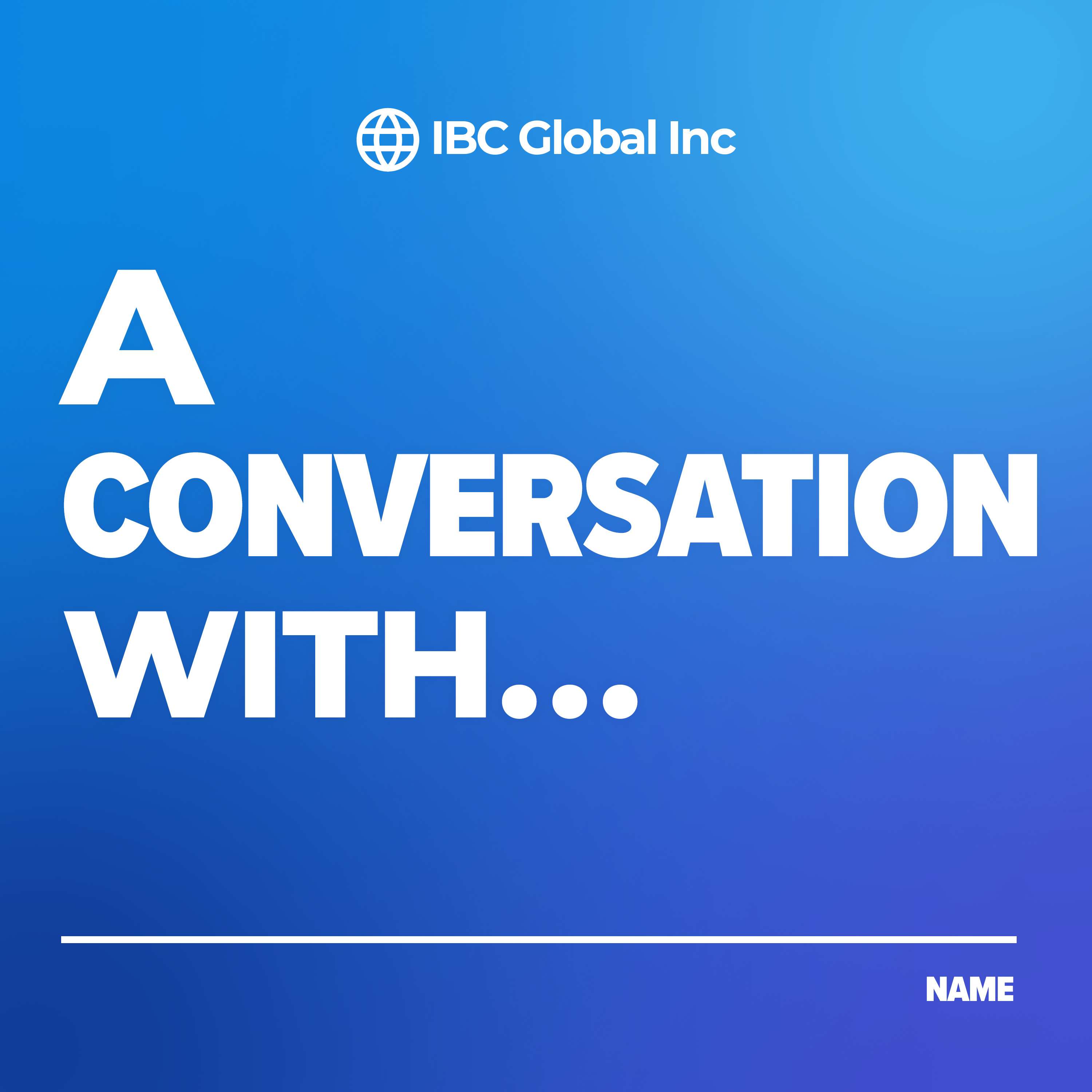 A Conversation With...