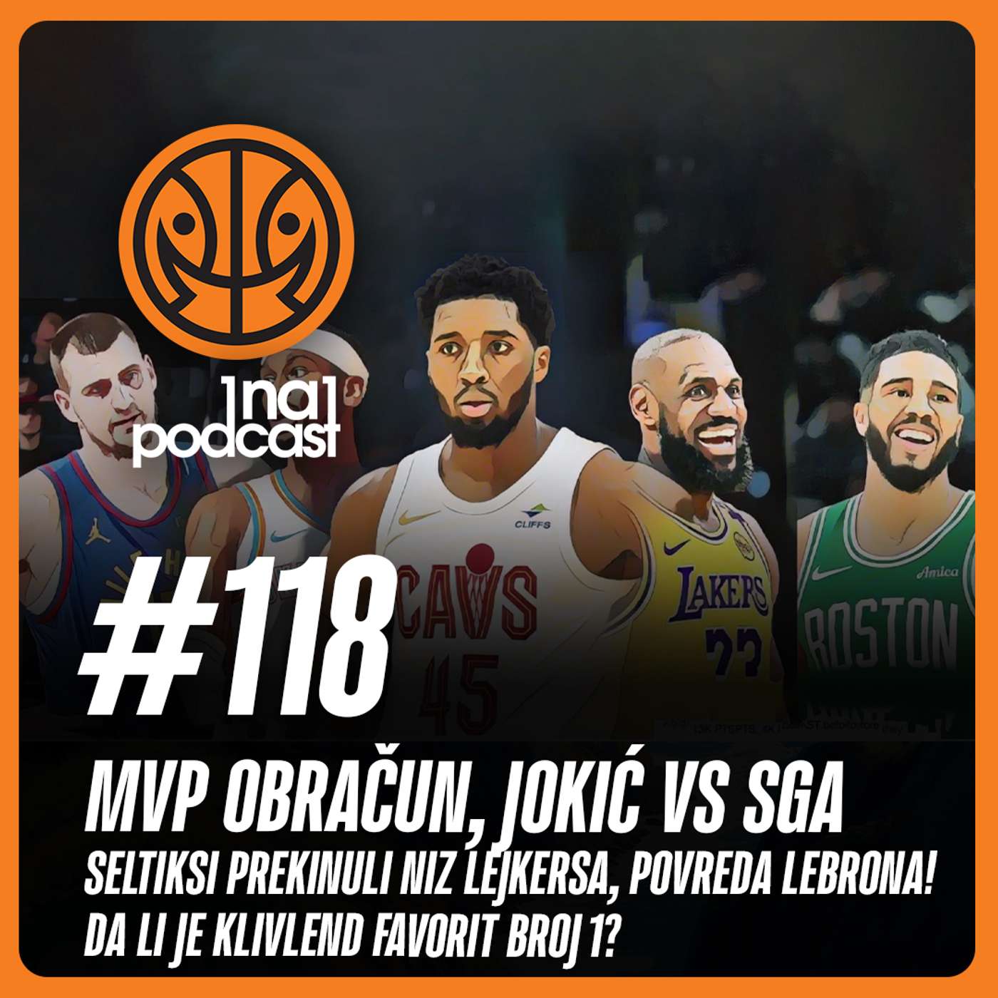 1 na 1 NBA Podkast 118 | MVP obračun Jokić vs SGA! Seltiksi prekinuli niz Lejkers. Klivlend favorit?
