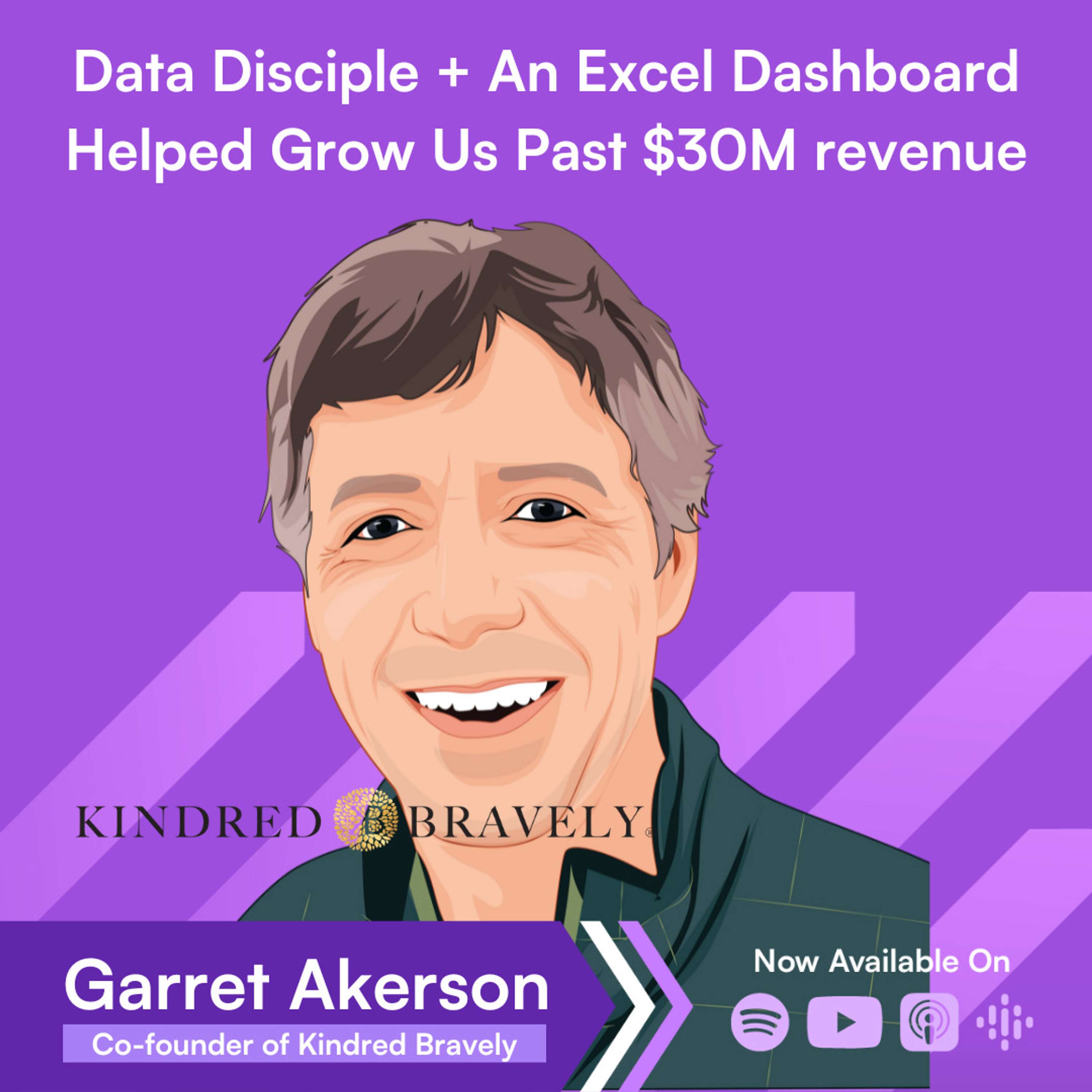 cover of episode Data Disciple + An Excel Dashboard Helped Grow Us Past $30M revenue → Garrett Akerson