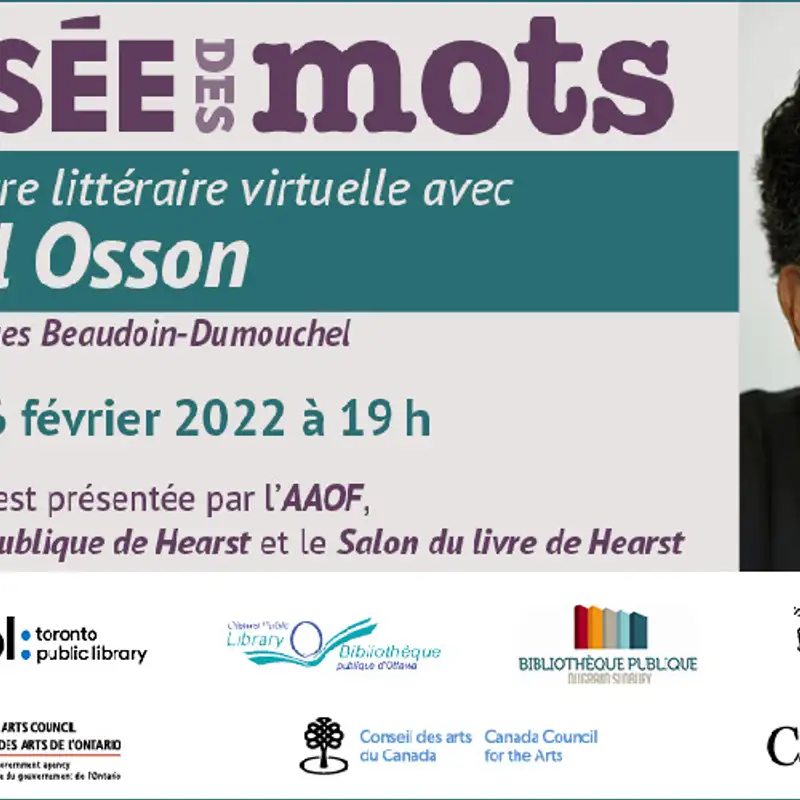 LITTERATURE - Gabriel Osson à l'honneur pour ce 16 Février dans la Croisée des mots