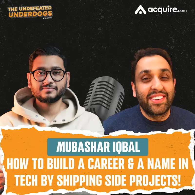 Mubashar Iqbal - How to build a career & a name in tech by shipping side projects!
