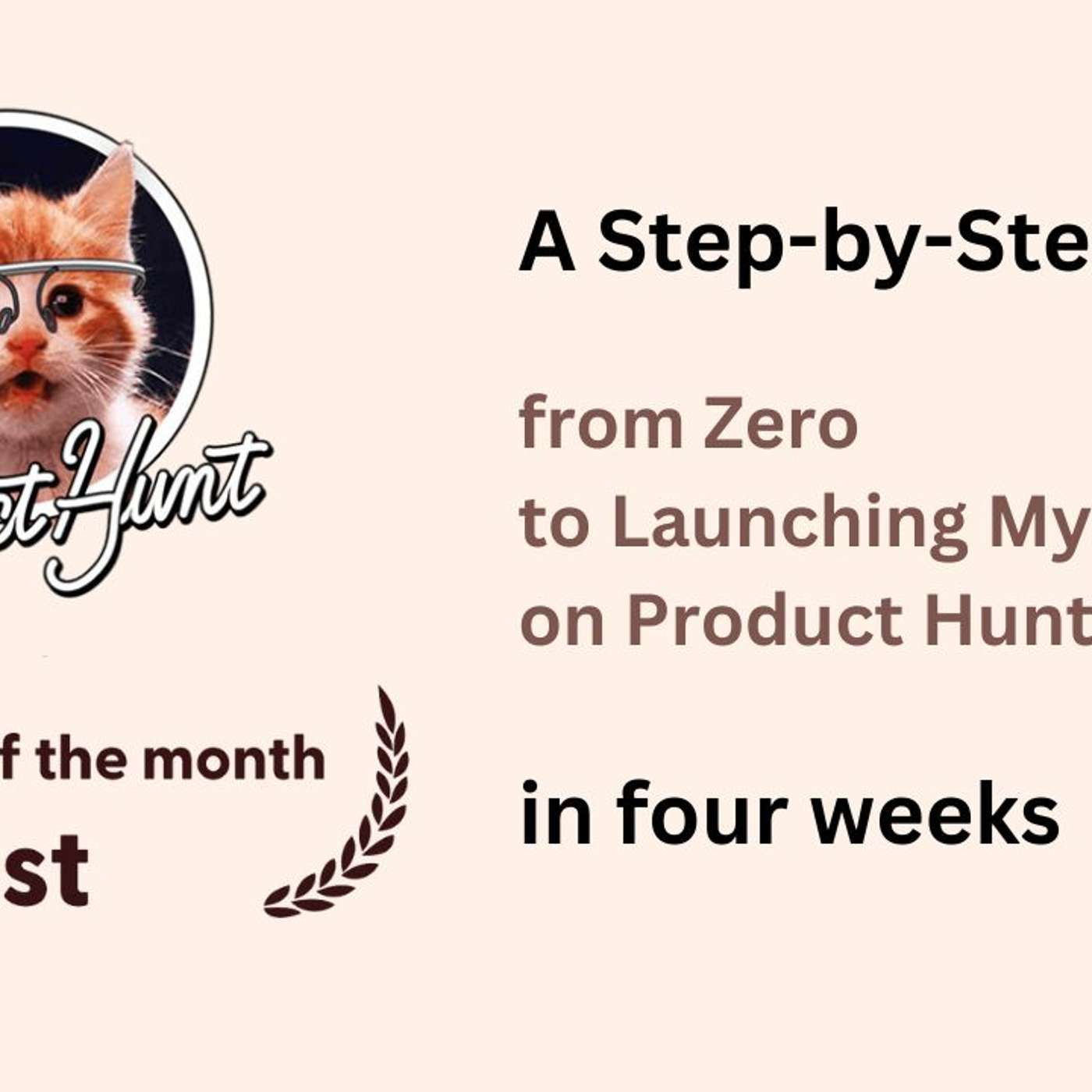 A Step-by-Step Guide from Zero to Launching My Product on Product Hunt in four weeks