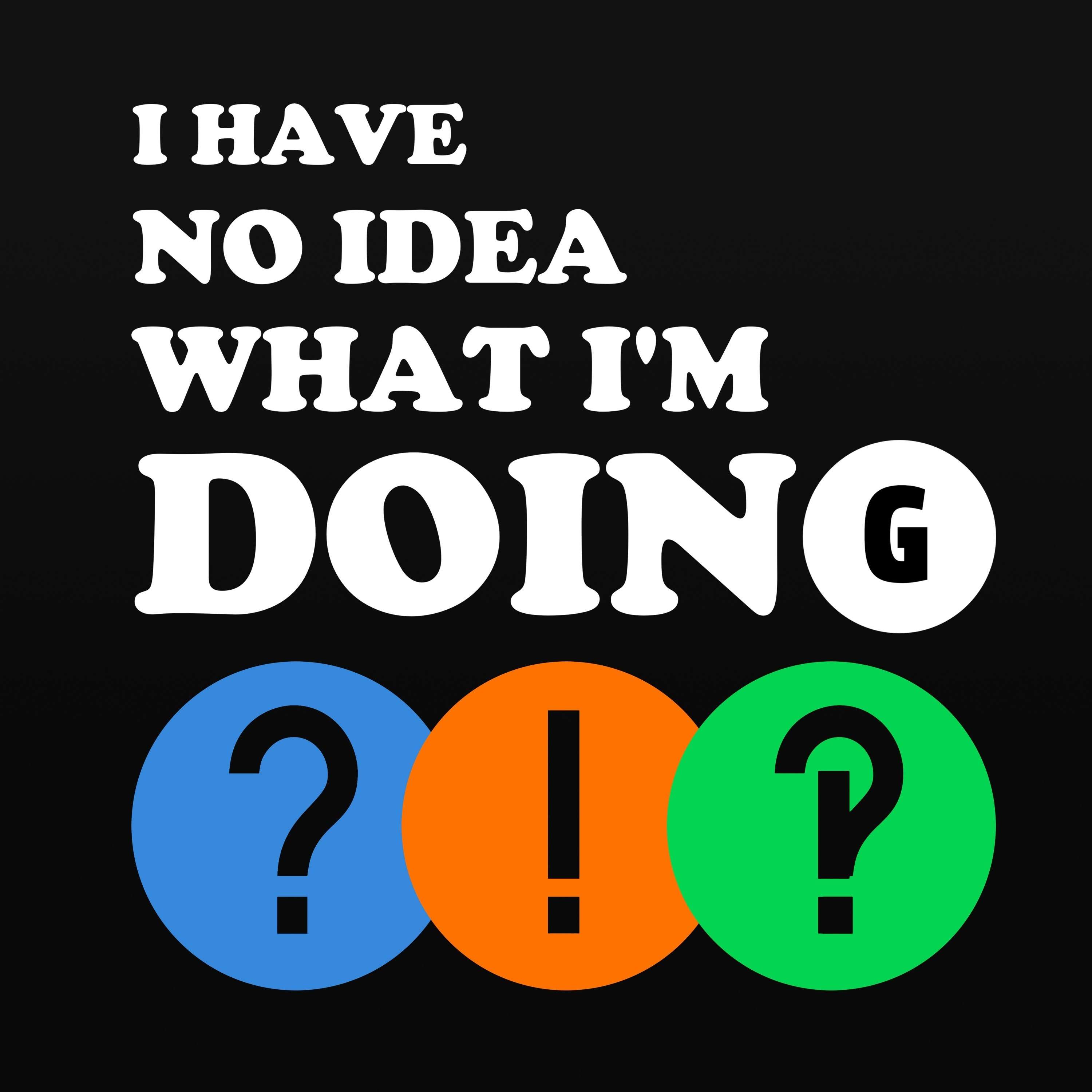 I Have No Idea What I\'m Doing