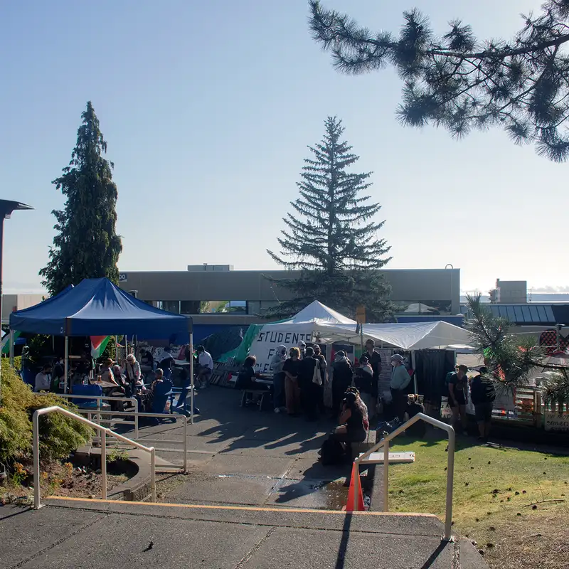 VIU encampment continues as university seeks injunction