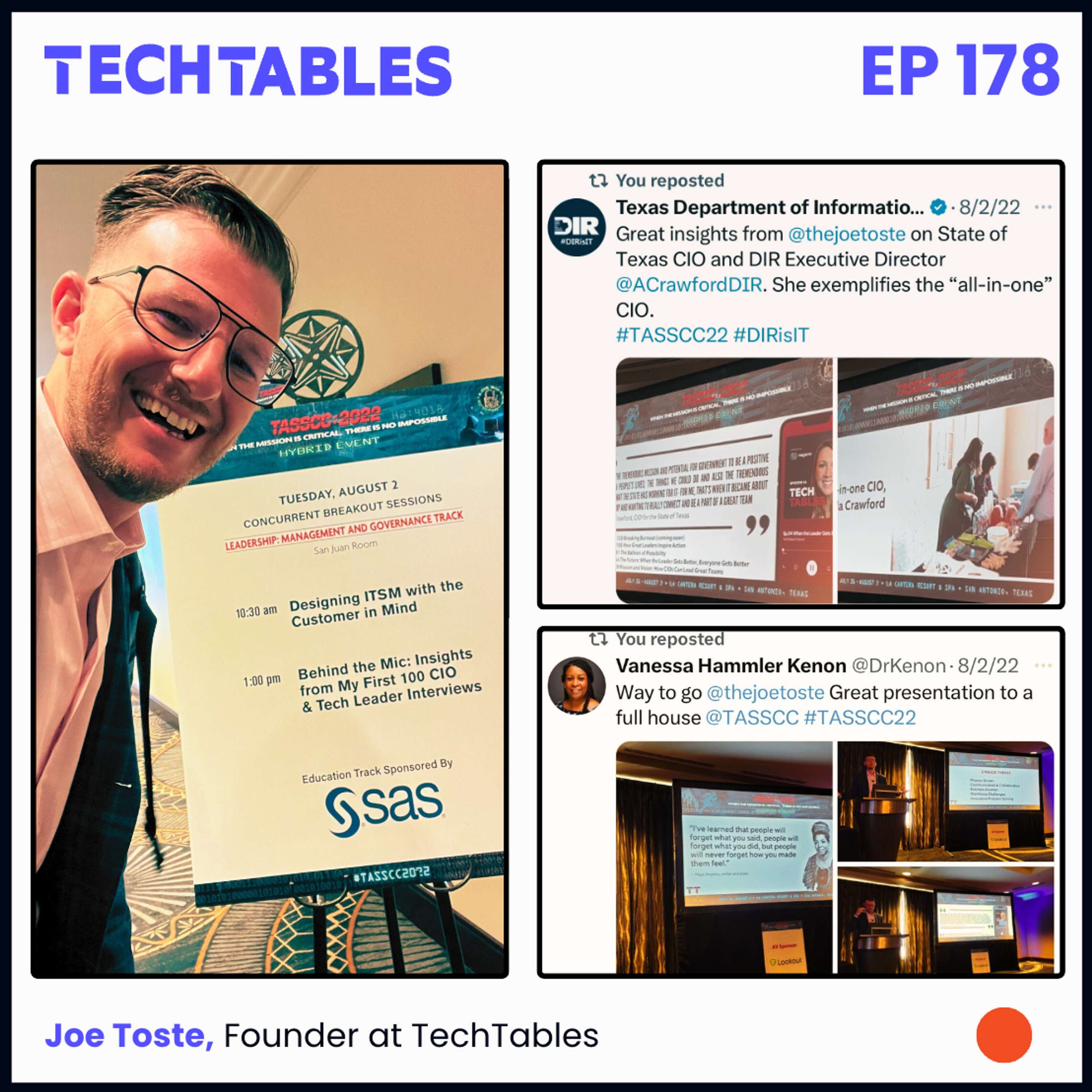 #178: Joe Toste – Behind the Mic: Insights from My First 100 CIO & Tech Leader Interviews [TASSCC 2022 Special Re-Release]