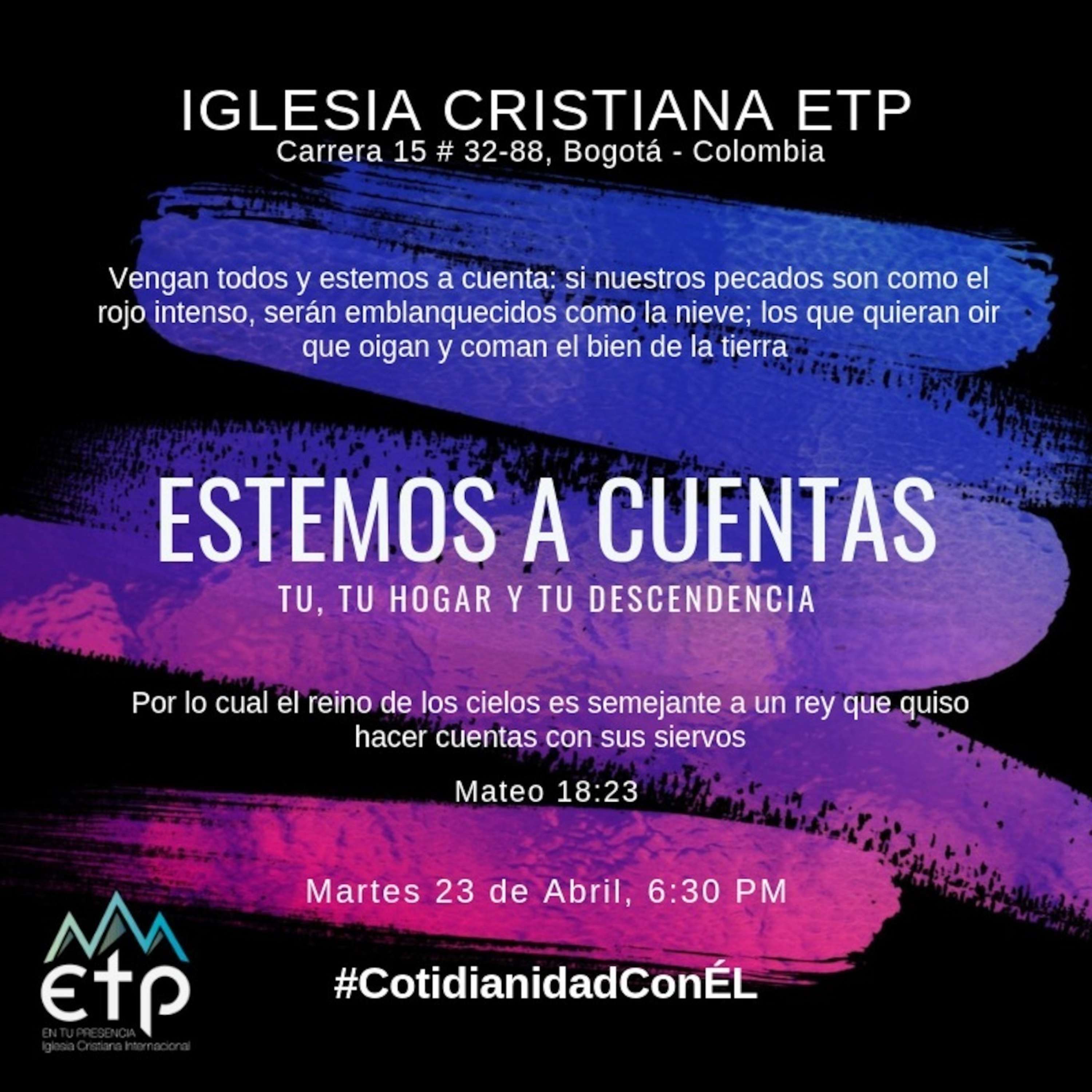 Estemos a cuentas Tu, tu hogar y tu descendencia