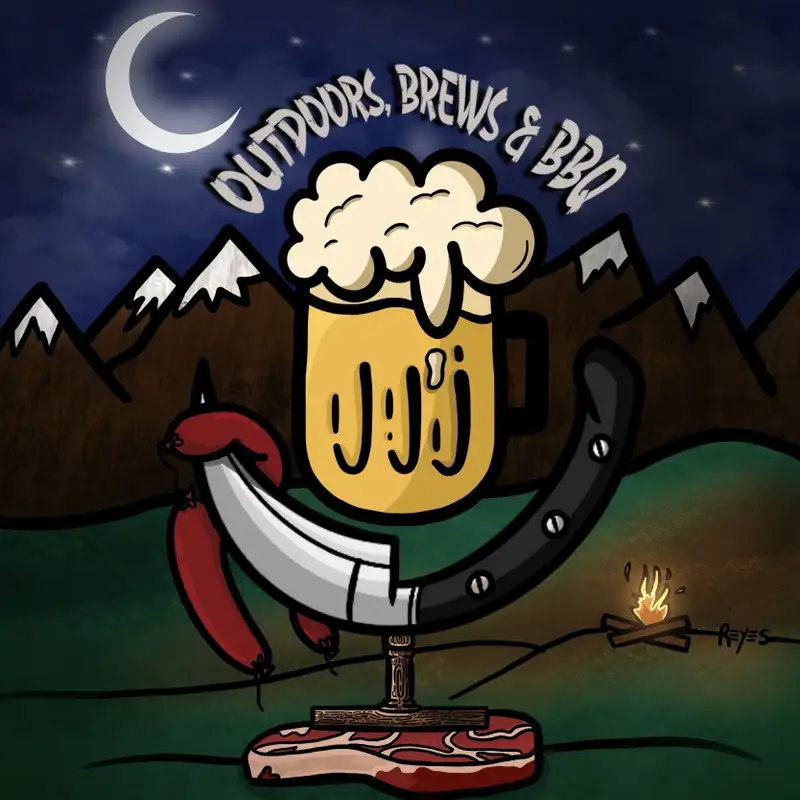 Outdoors, Brews, & BBQ - Back to some great beers and a camping portable shower with a battery pump.