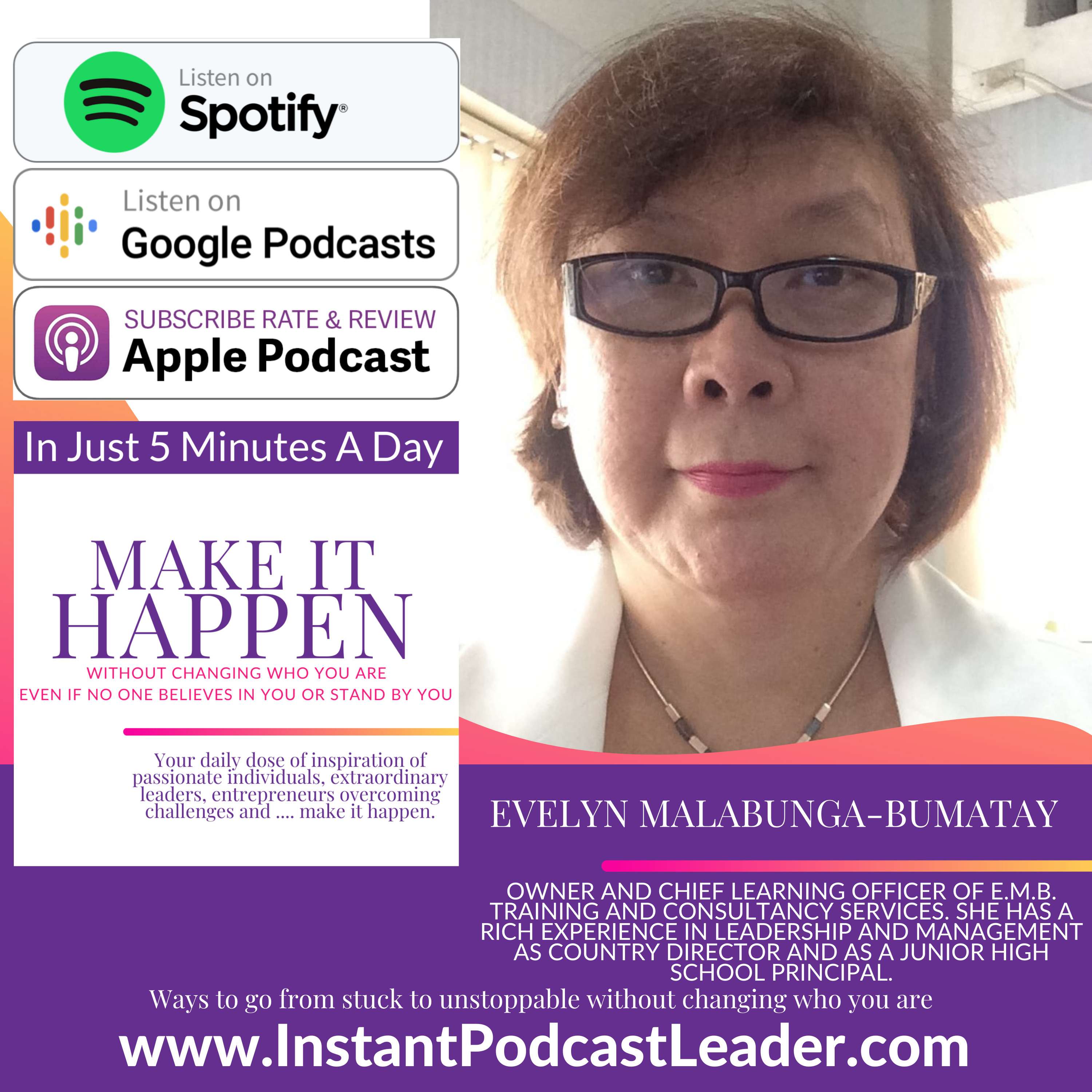 cover of episode MIH EP31 Evelyn Malabunga-Bumatay Owner and Chief Learning Officer of E.M.B. Training and Consultancy Services