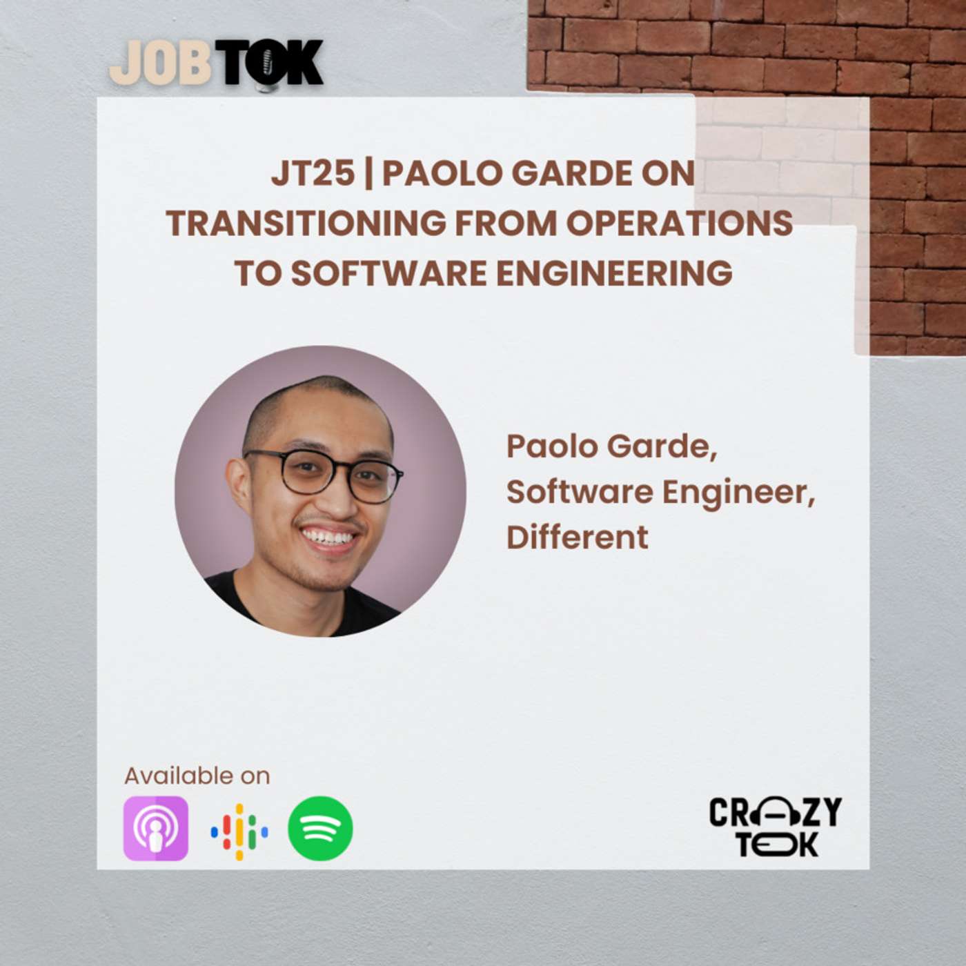 JT25 | Paolo Garde on Transitioning from Operations to Software Engineering