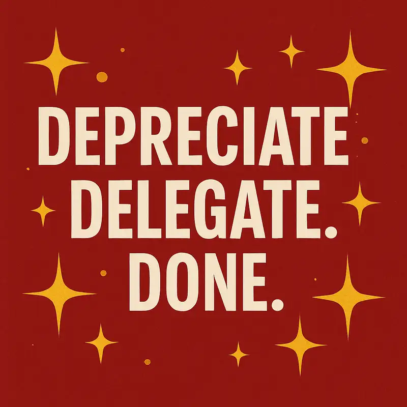 Depreciate? Delegate. Done.
