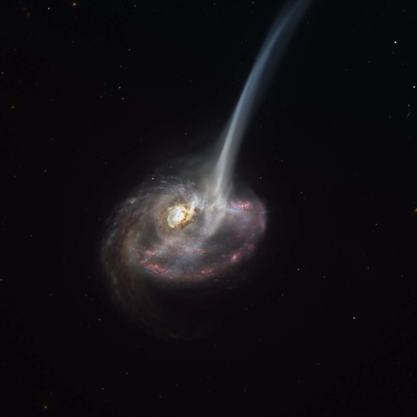 ALMA capta el proceso de muerte de una distante galaxia en colisión mientras pierde la capacidad de formar estrellas episode artwork