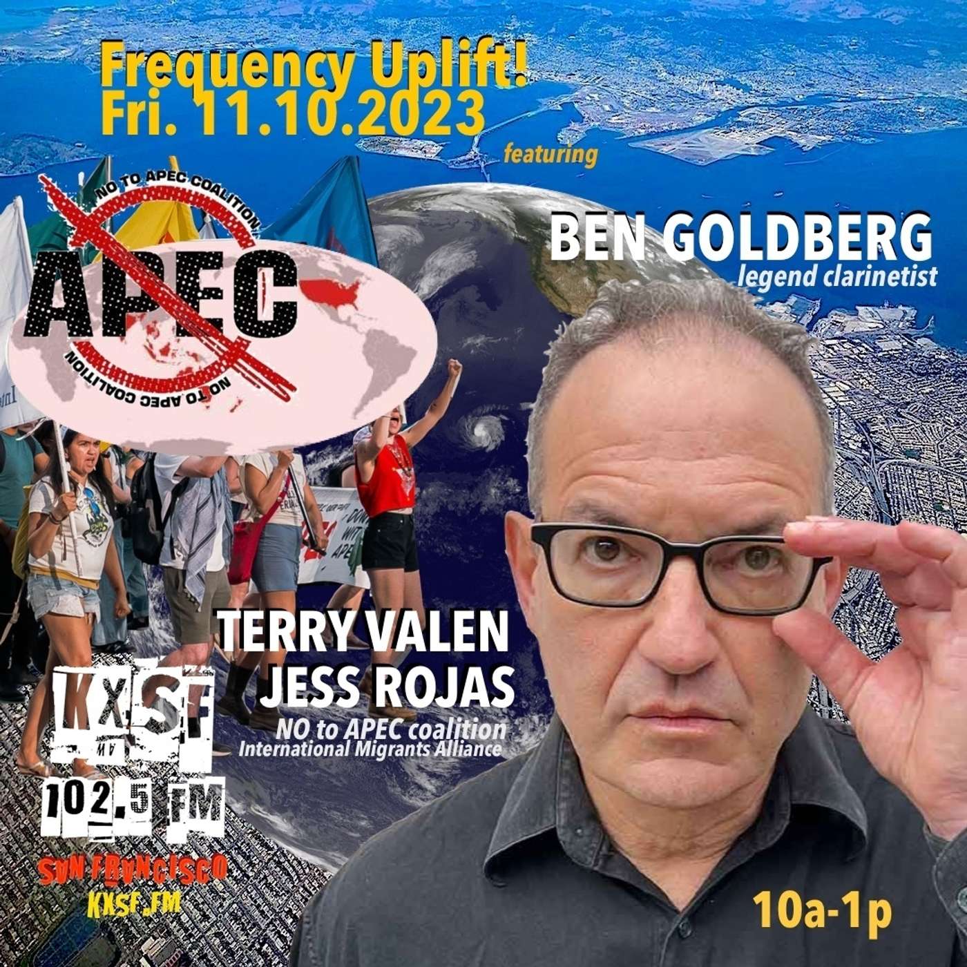 FREQUENCY UPLIFT! ... now on a Friday, 11.10.2023! with Ben Goldberg & 'No2APEC' activists! episode artwork