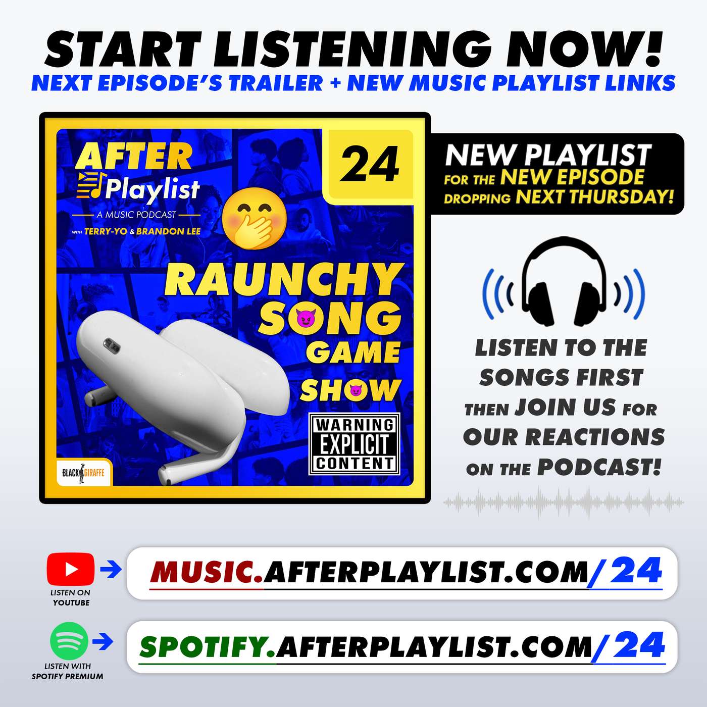 Raunchy Song Game Show (Episode Trailer + Music Links)