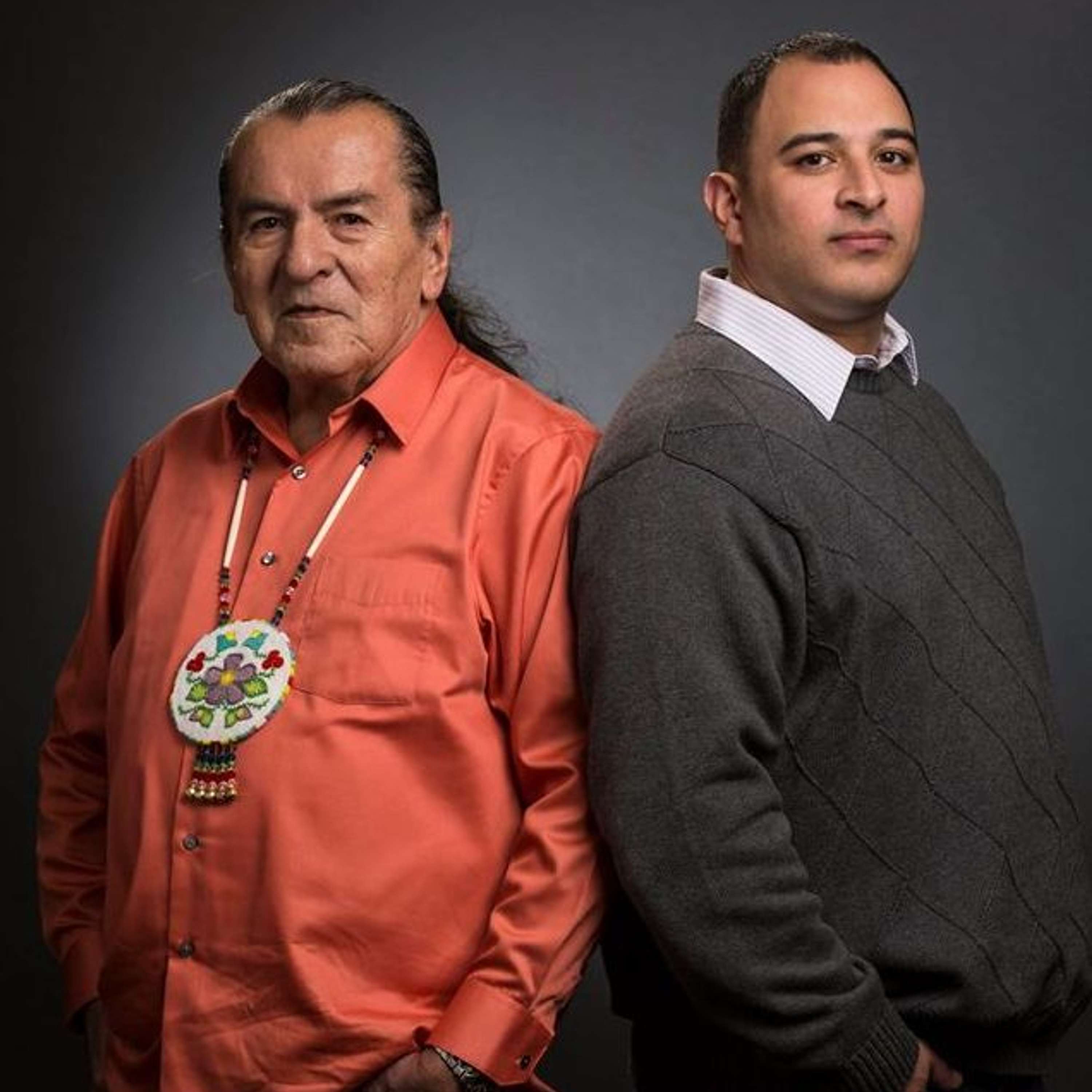 Anishinaabe Bizindamoo Makak – Episode 22 with Obizaan and Chato Gonzales "gichichagonan–the spirit within" episode artwork