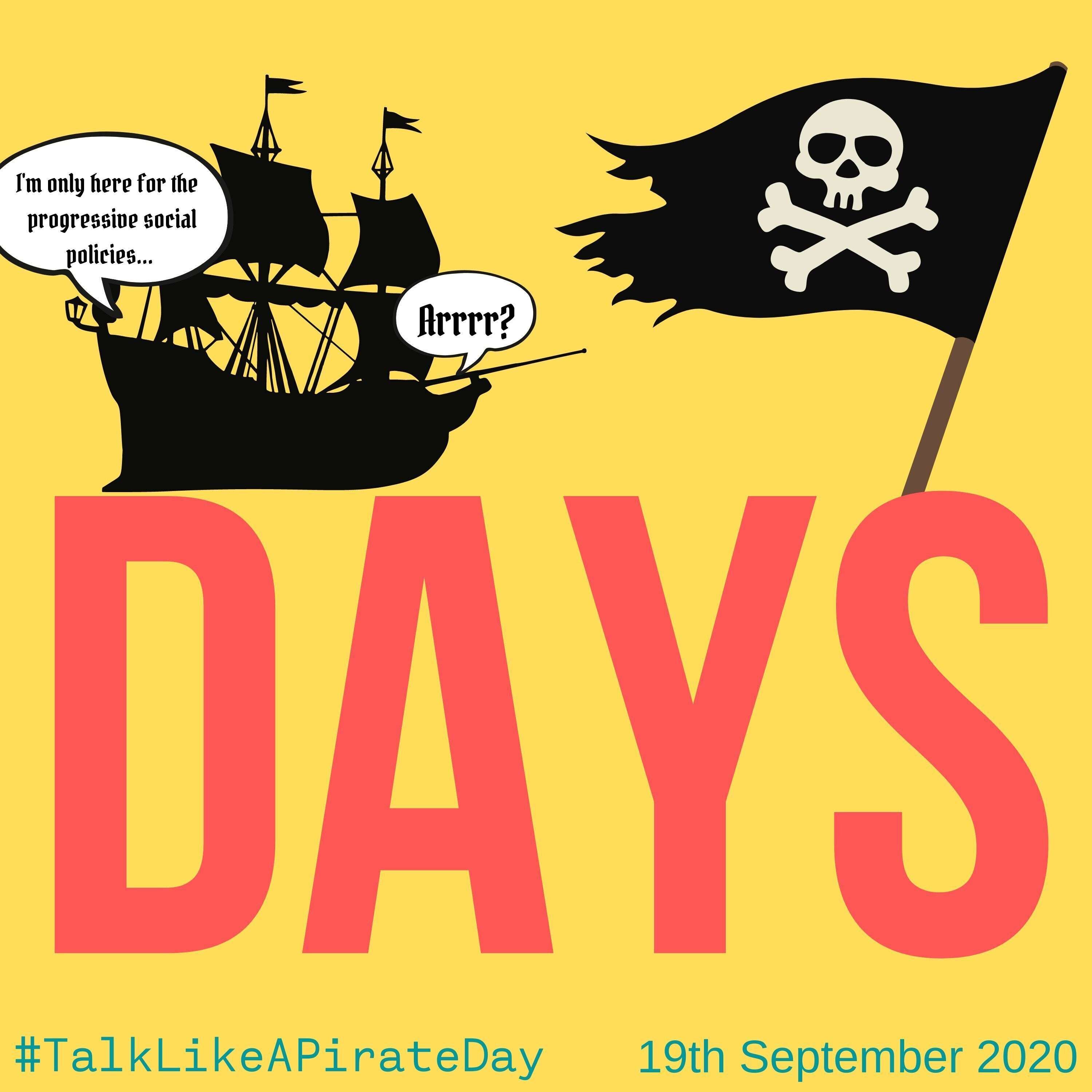 International Talk Like A Pirate Day - 19th September 2020