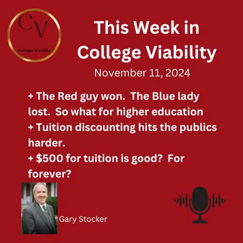 This Week In College Viability (TWICV) for November 11, 2024