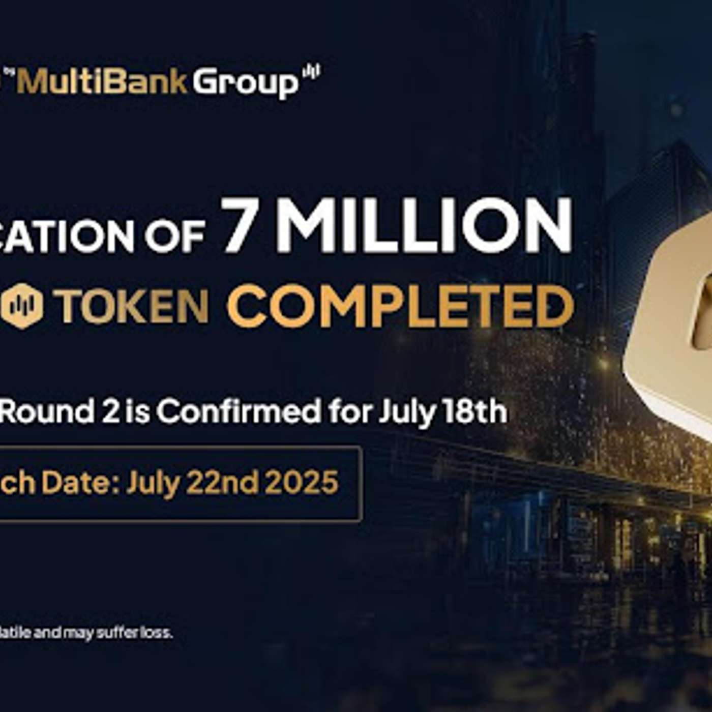 MultiBank Group Announces 7 Million $MBG Tokens Sold Out In Under One Hour During Initial Pre-Sale