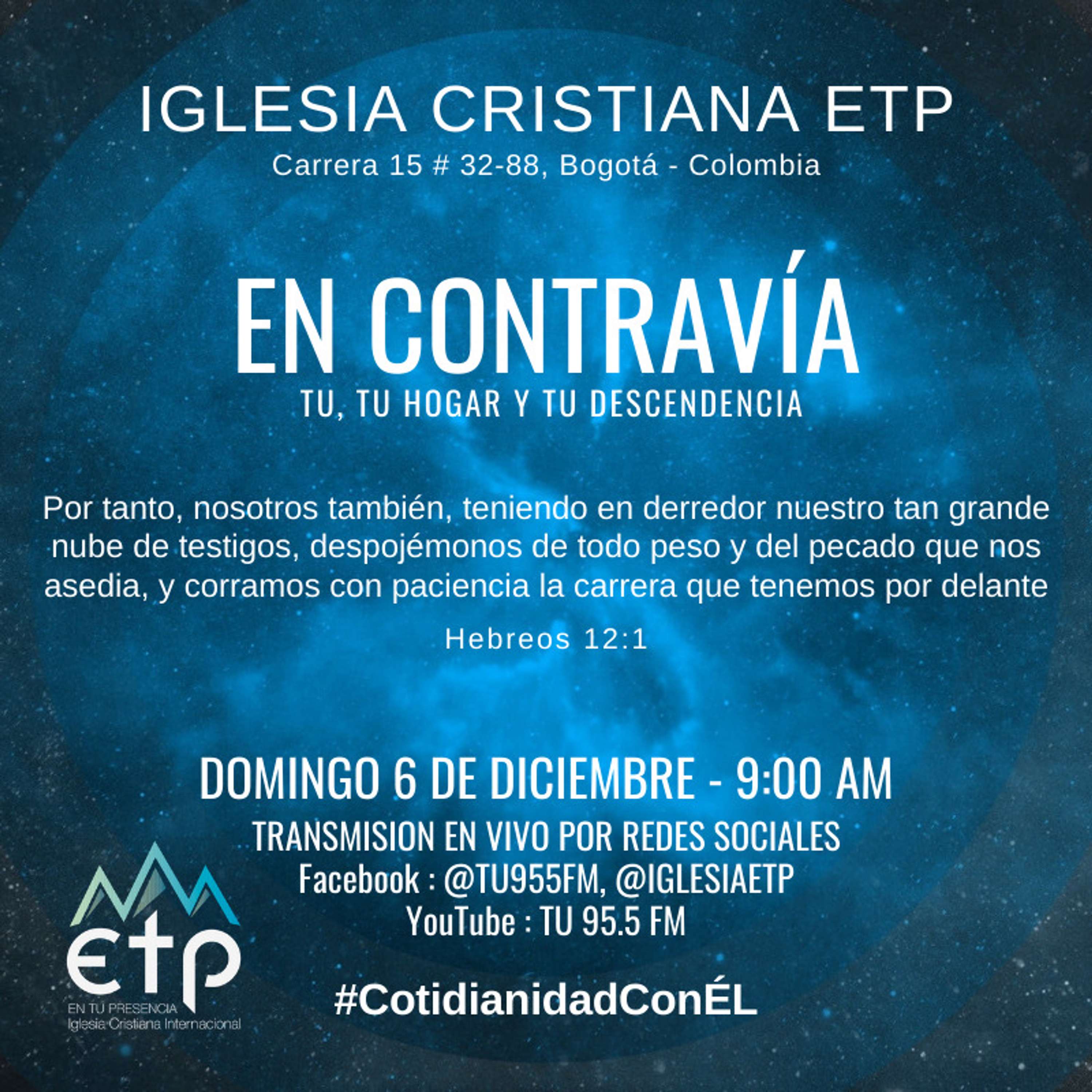 Charlas Pastores Luis Salas y Jeannette Noguera, Iglesia ETP