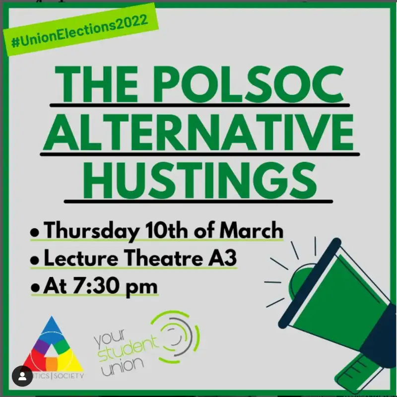 PolSoc's Alternative Student Union Hustings 2022