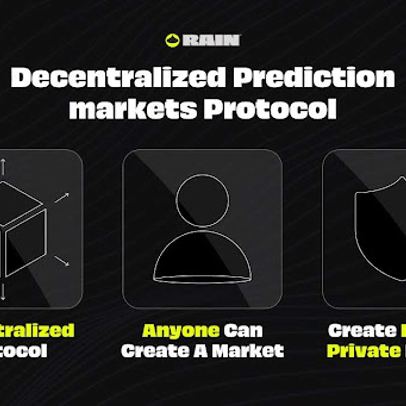 Rain Launches Its Decentralized Prediction Markets Protocol, Anyone Can Create Their Own Market