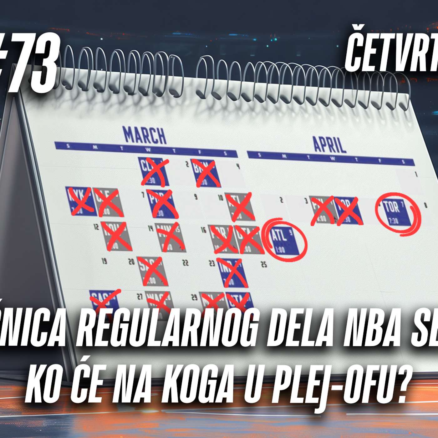 1 na 1 No.73 | ZAVRŠNICA REGULARNOG DELA NBA SEZONE | KO ĆE NA KOGA U PLEJ-OFU? episode artwork
