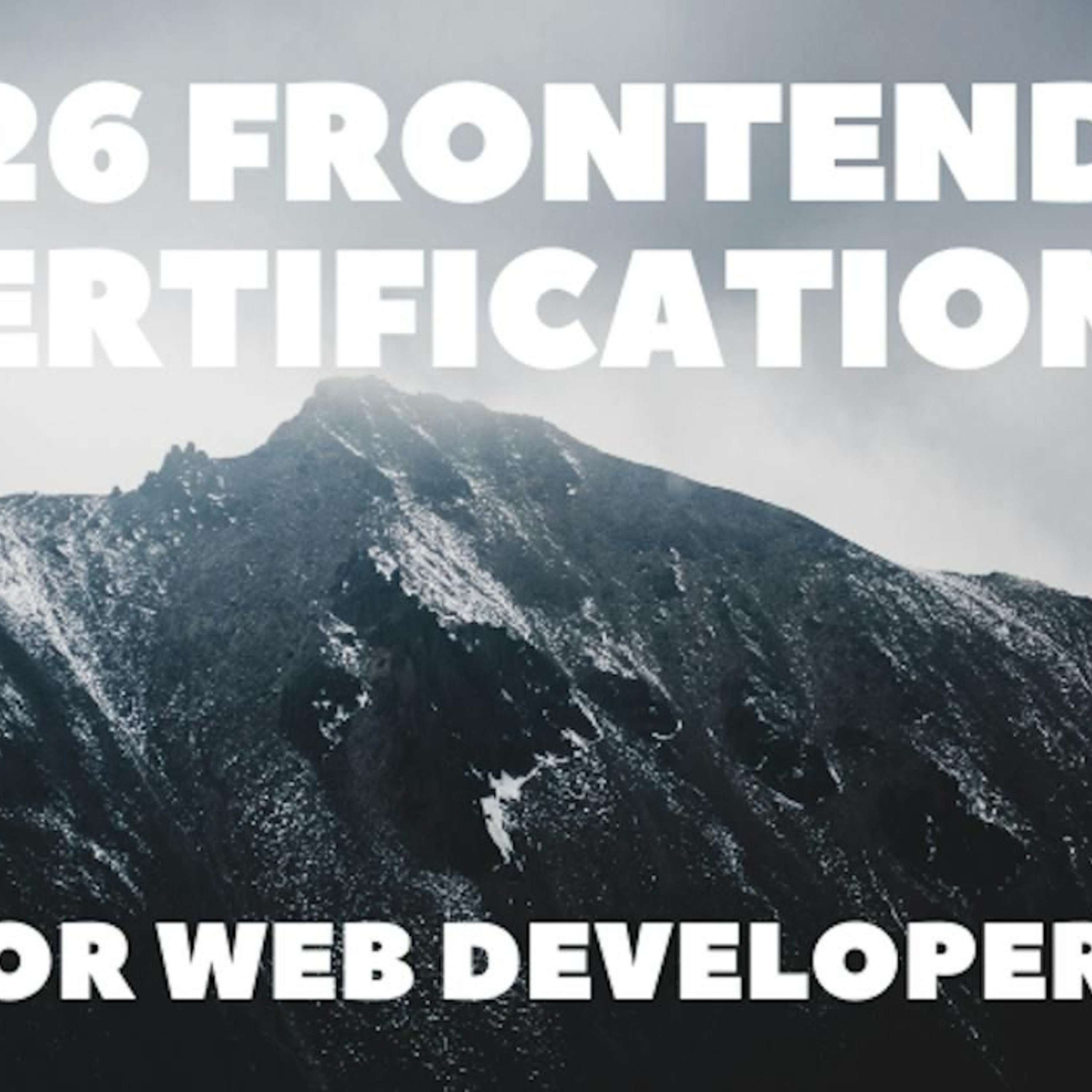 The 26 Frontend Certifications You Need to Go From a Good Web Developer to a GREAT Web Developer 🔥