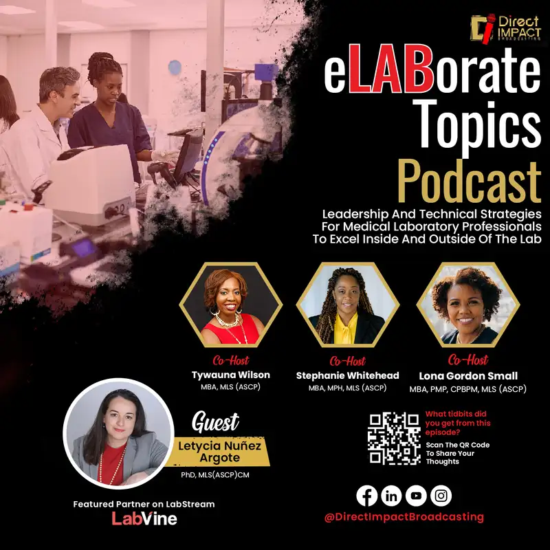 Episode 8: Health, Success and Wellbeing for Laboratory Professionals (featuring Dr. Letycia Nuñez Argote) 