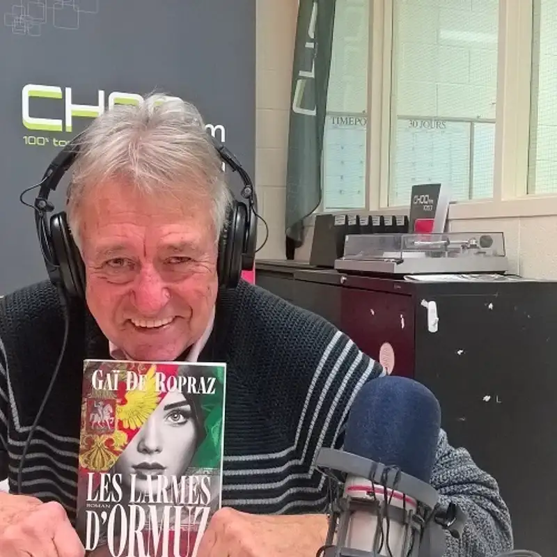 Entrevue de Gaï de Ropraz lors de la signature de son dernier roman "Les larmes d'Ormuz"