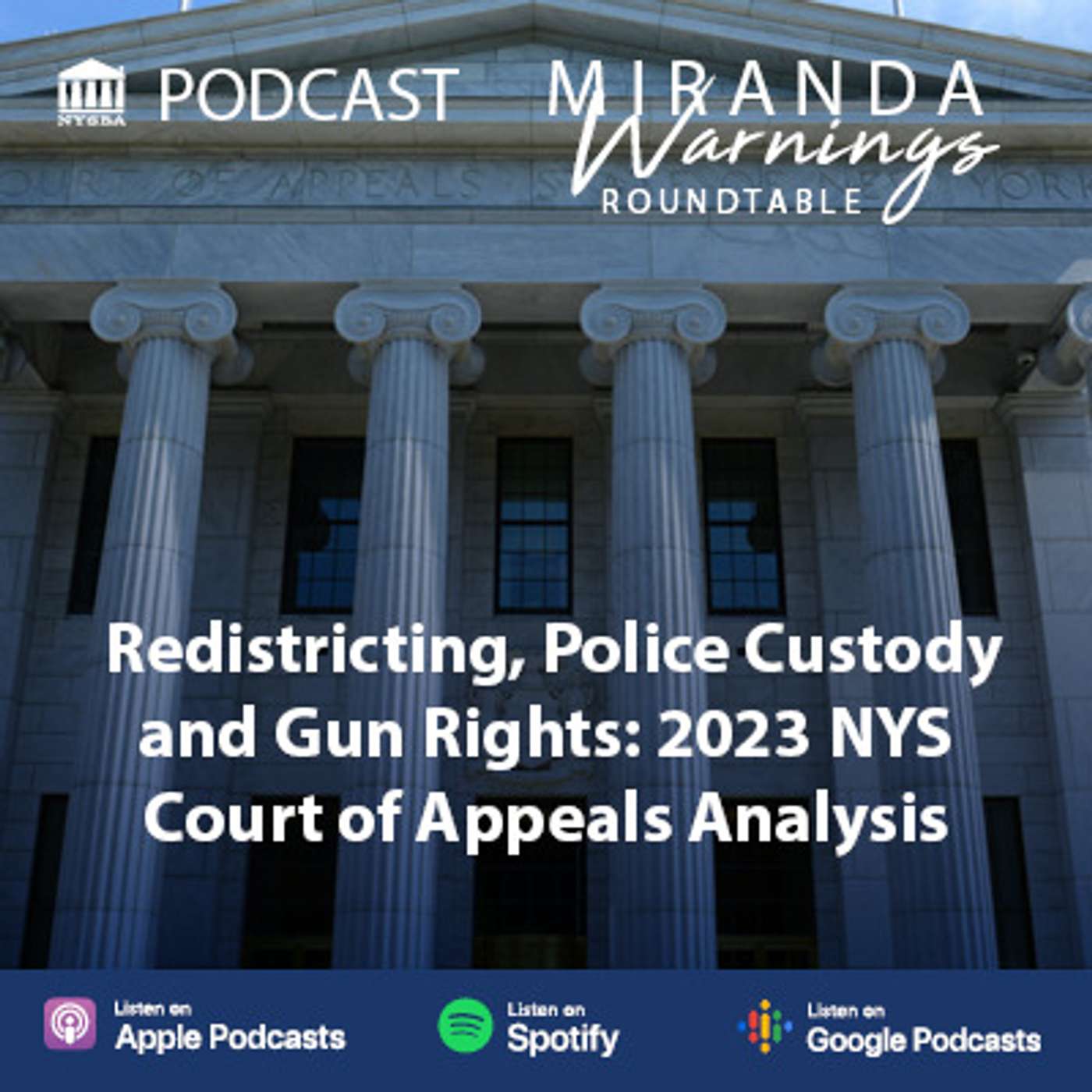 Redistricting, Police Custody and Gun Rights: 2023 NYS Court of Appeals Analysis