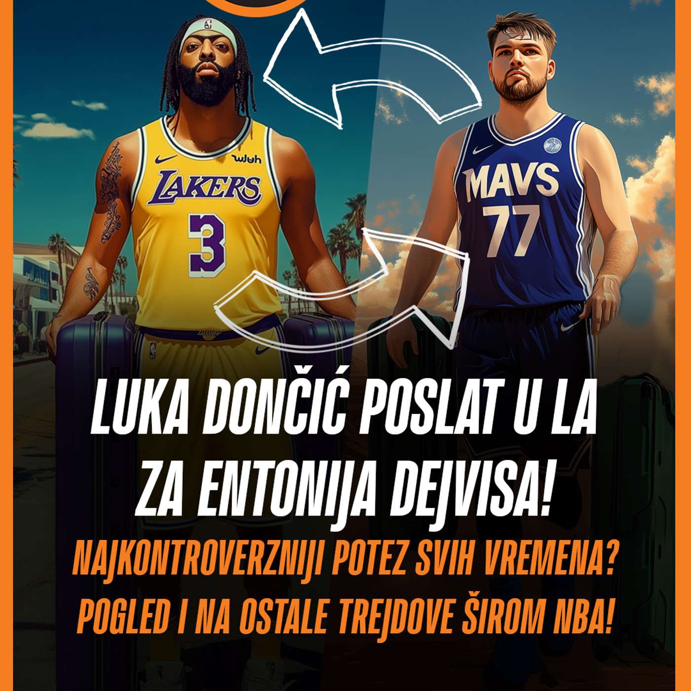 1 na 1 No.115 |LUKA DONČIĆ POSLAT U LA ZA ENTONIJA DEJVISA! POGLED I NA OSTALE TREJDOVE ŠIROM NBA!