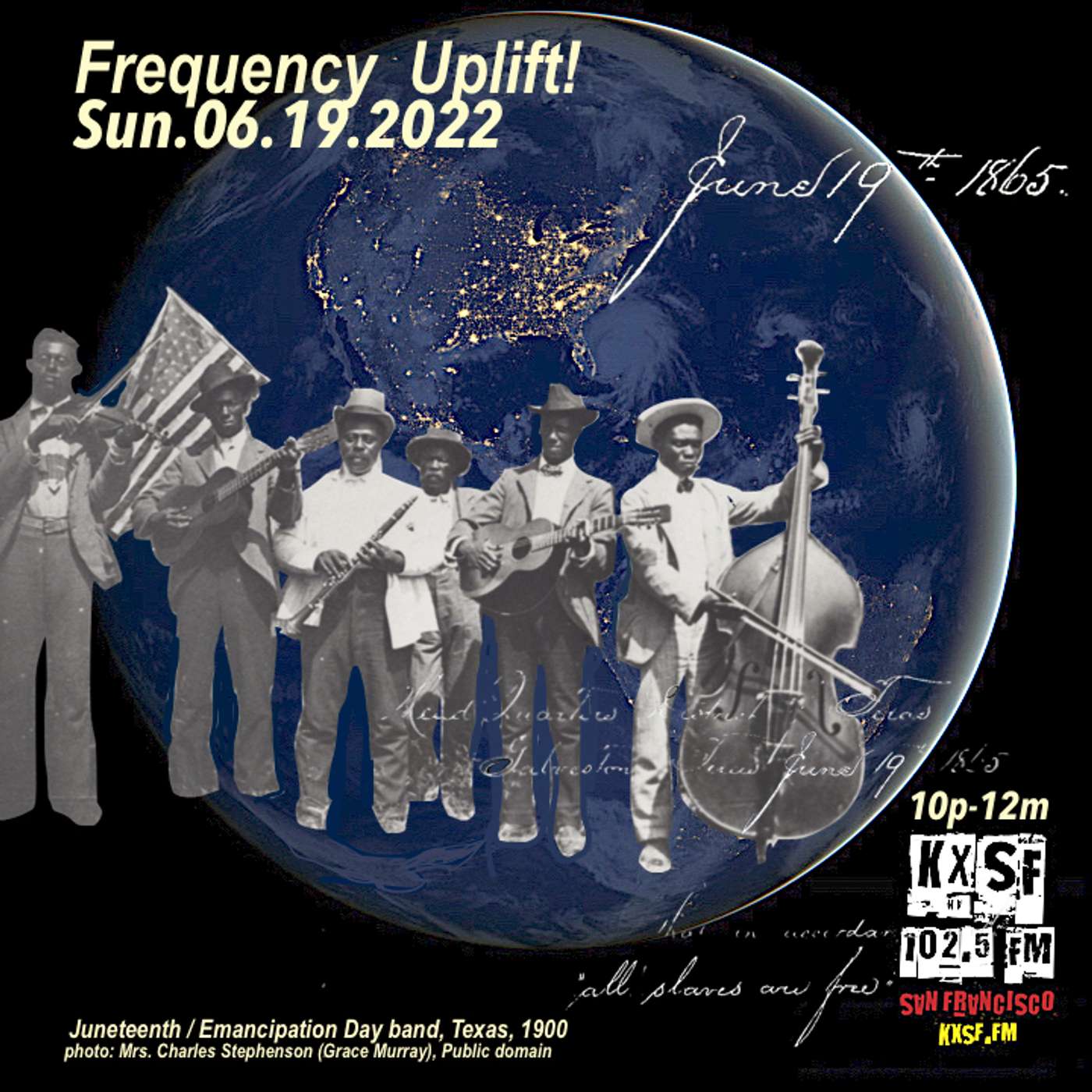 FREQUENCY UPLIFT ! JUNETEENTH !  SUN. 06.19.2022. an EMANCIPATION syncopation. episode artwork