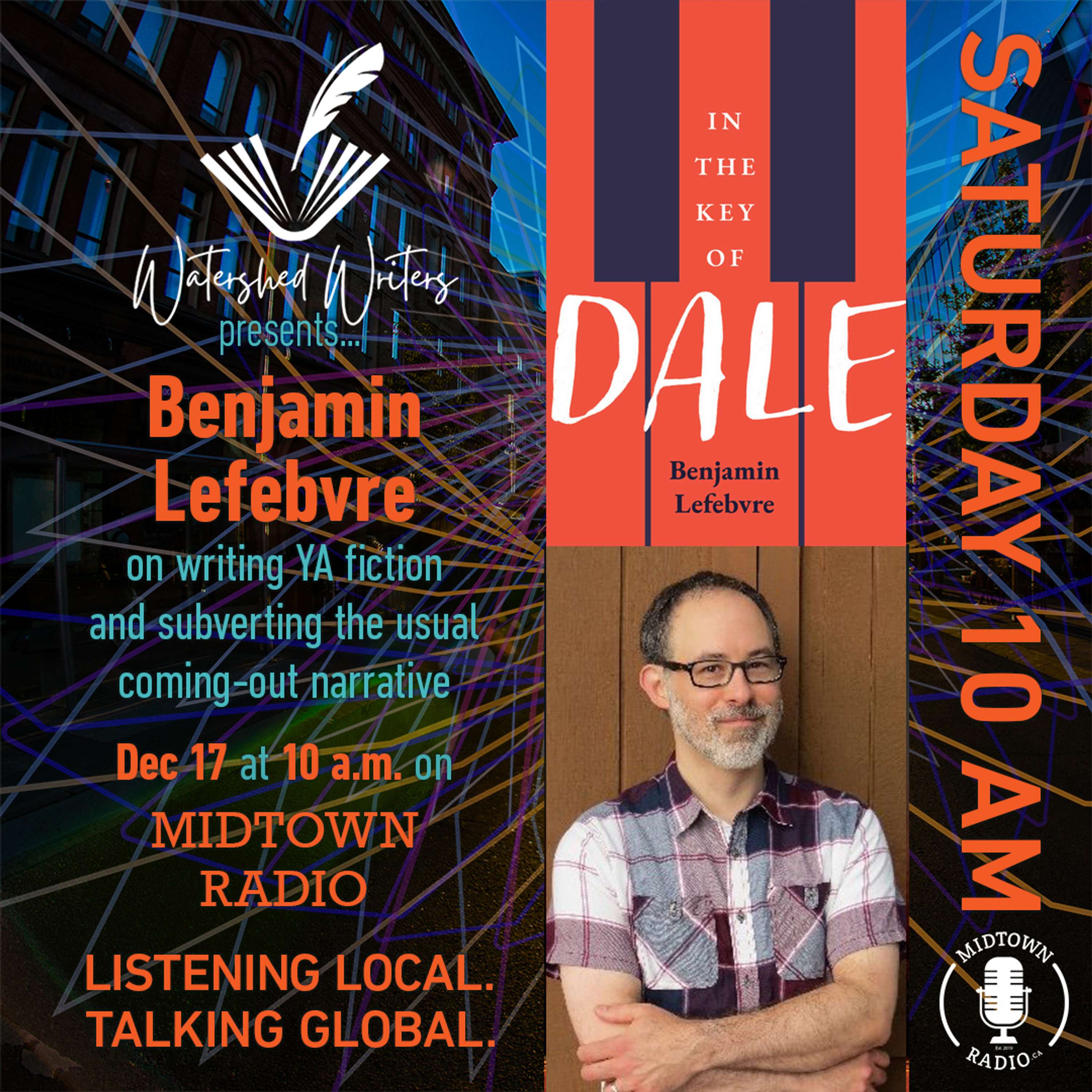 Kitchener's BENJAMIN LEFEBVRE discusses coming out subversions in his novel 