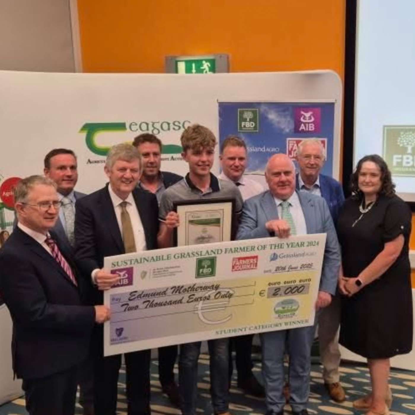 Edmund Motherway, Student Sustainable Grassland Farmer of the Year