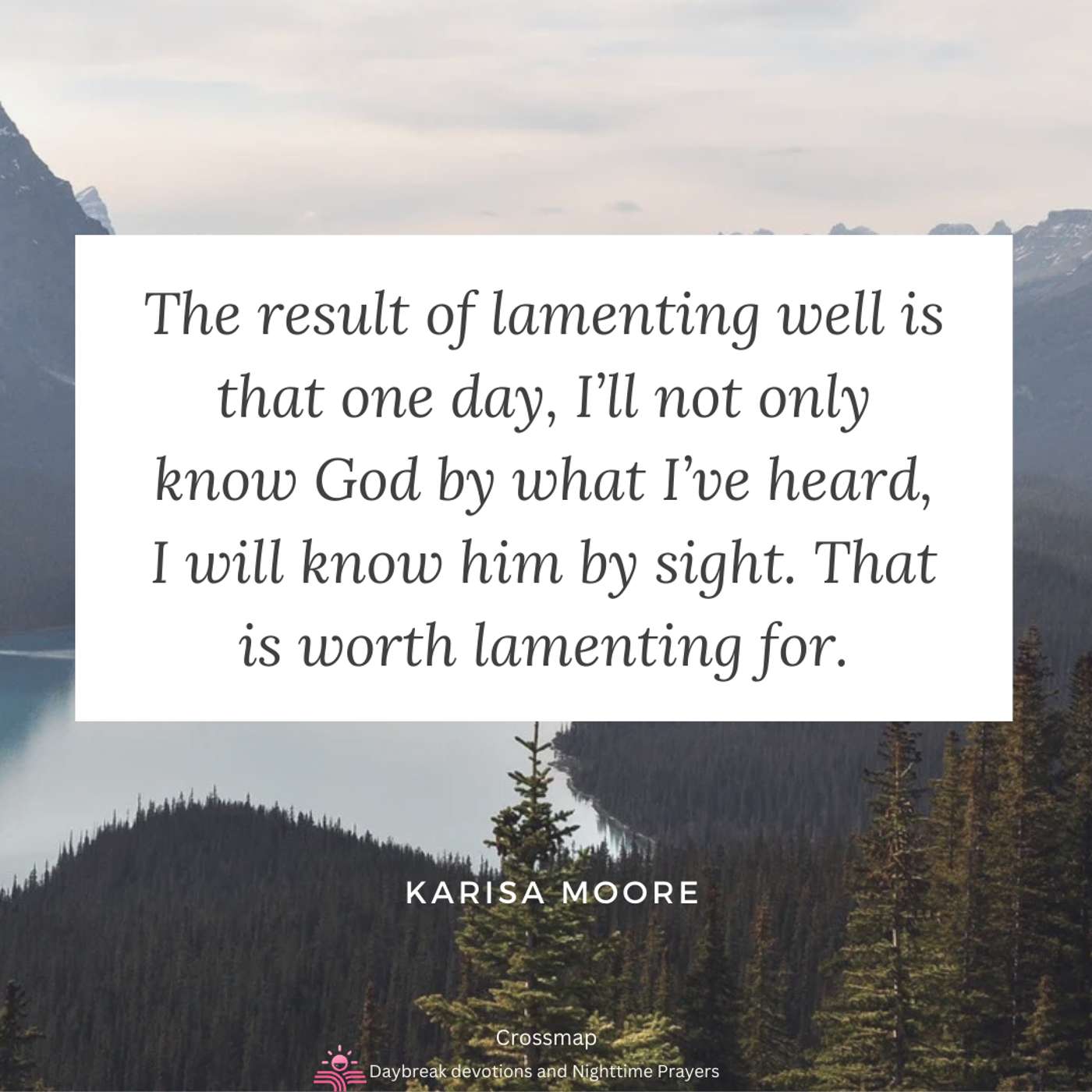 Finding Life in a World of Lament