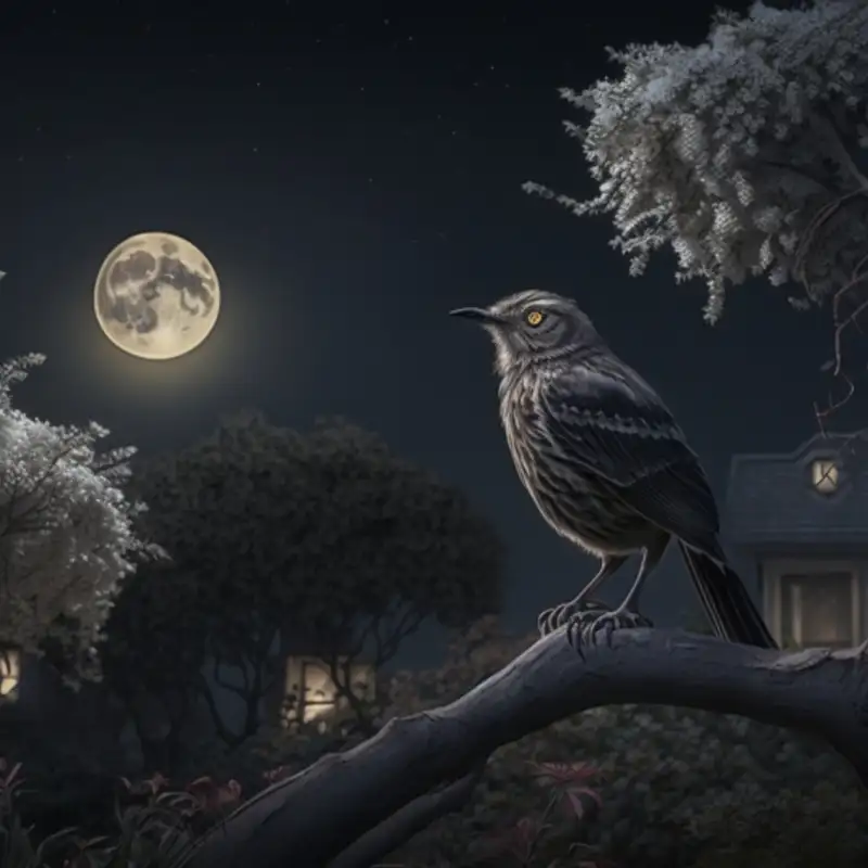 🌙 Moonlit Melodies - Mockingbird's Nocturnal Performance in NJ