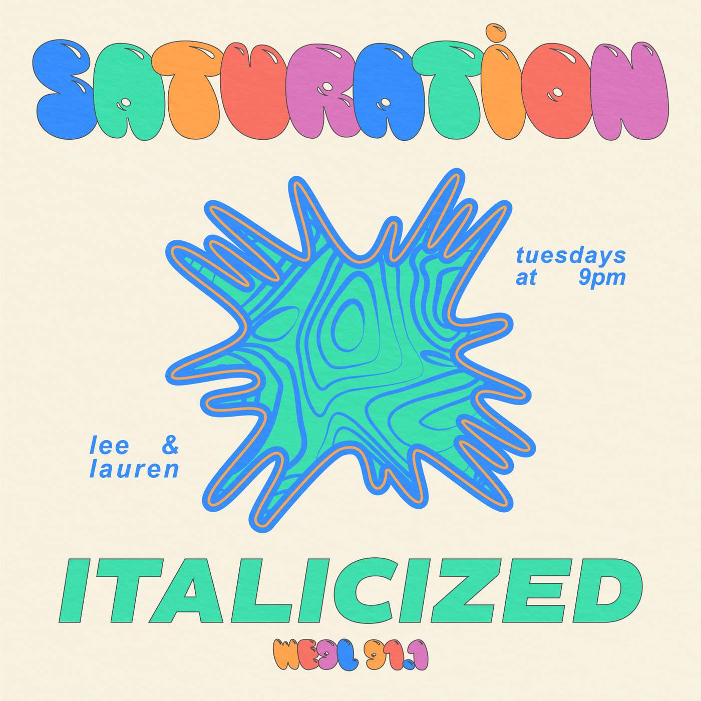 Saturation, Italicized