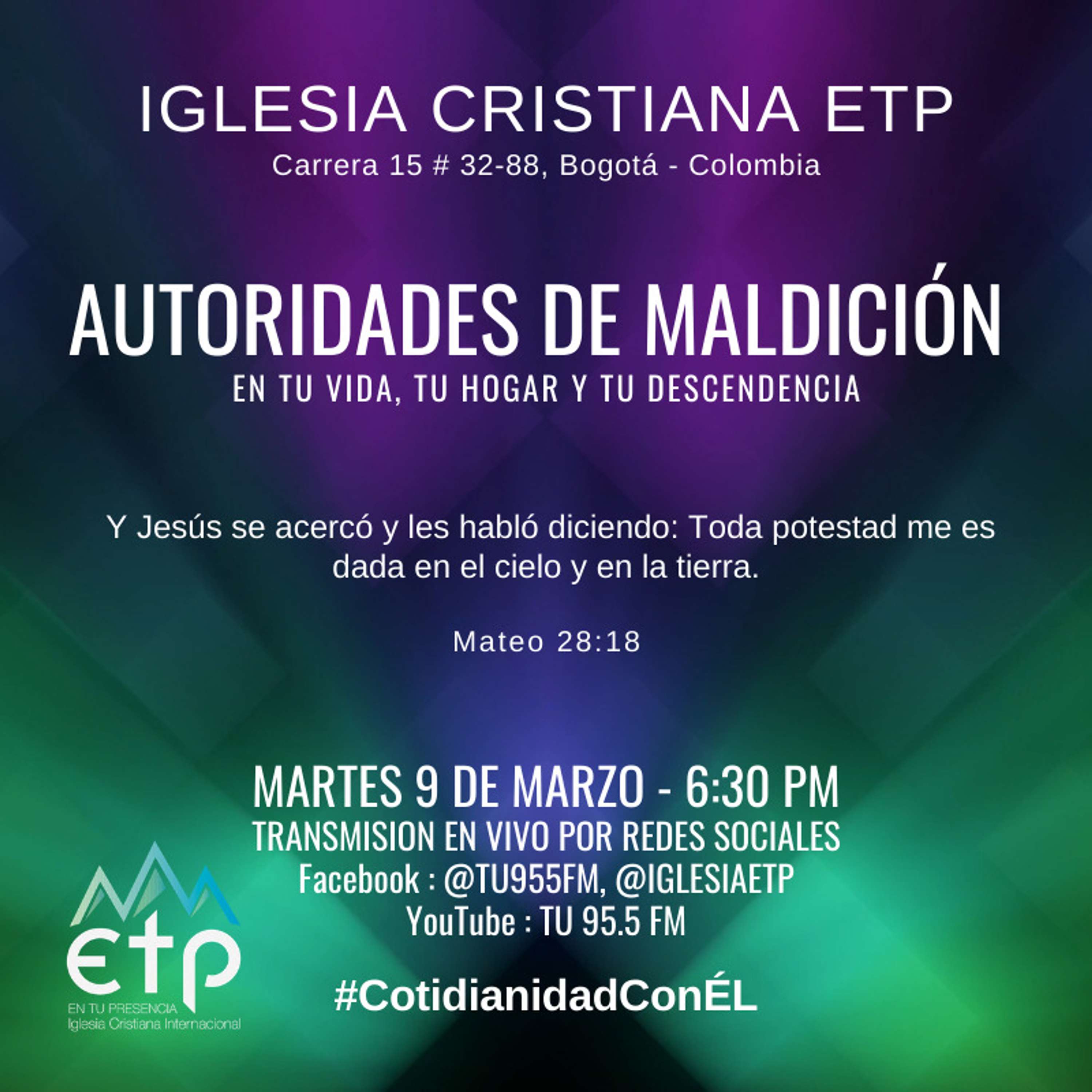 Autoridades de Maldición en tu vida, tu hogar y tu descendencia