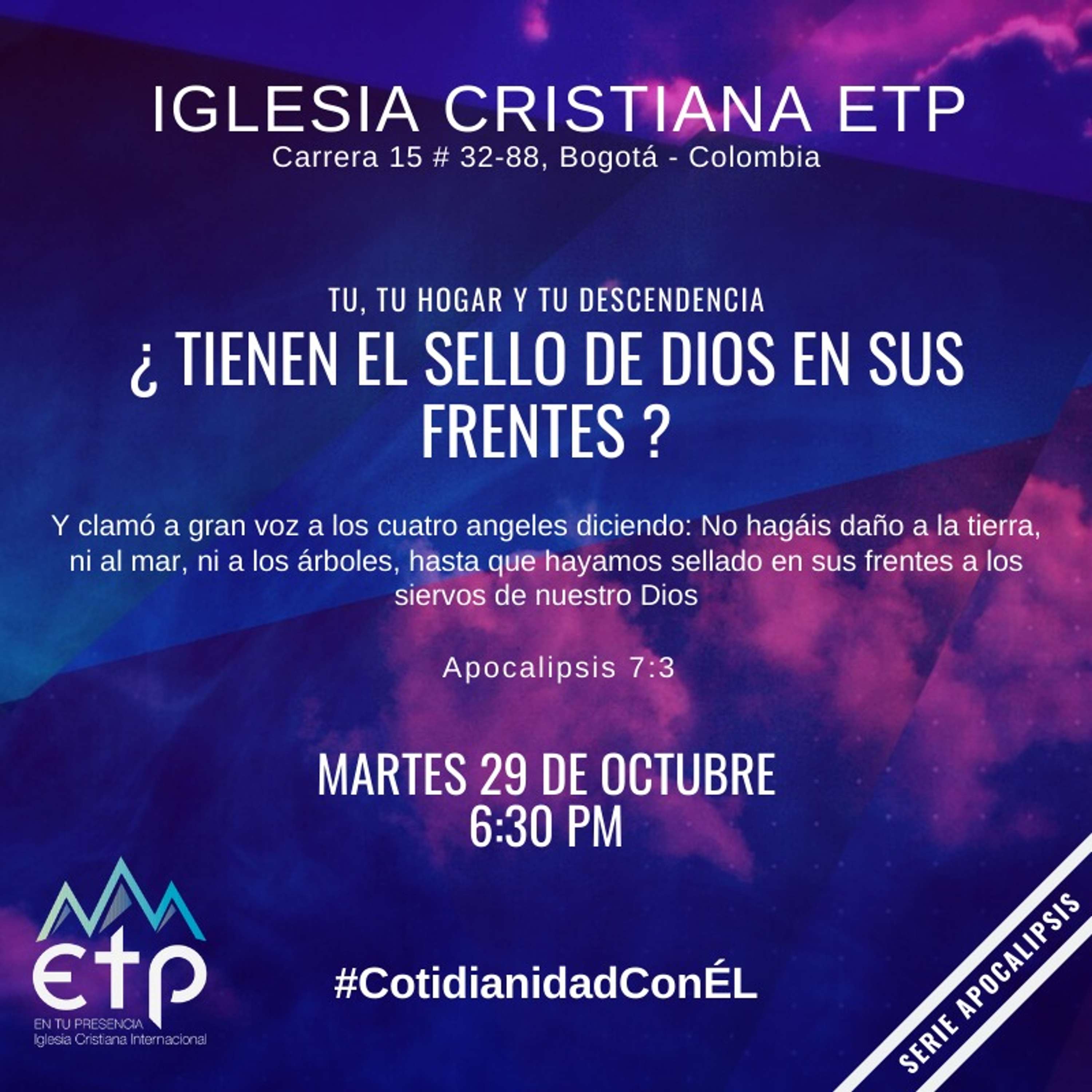 ¿ Tienen el sello de Dios en sus frentes ?, tu, tu hogar y tu descendencia