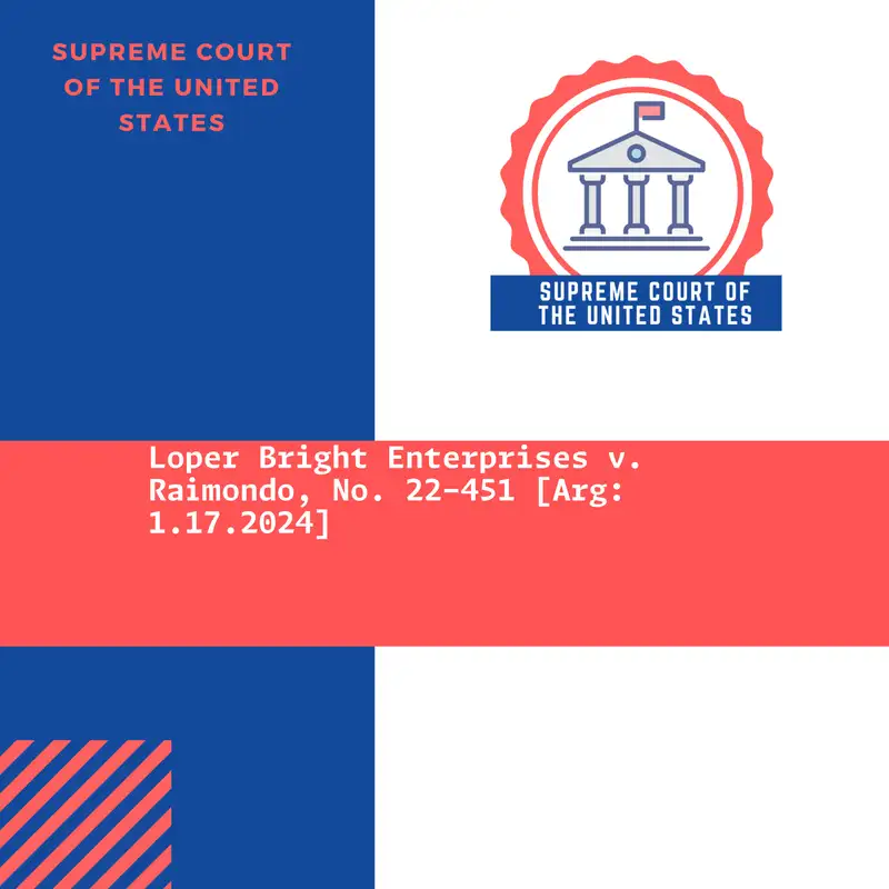 Loper Bright Enterprises v. Raimondo, No. 22-451 [Arg: 1.17.2024] 