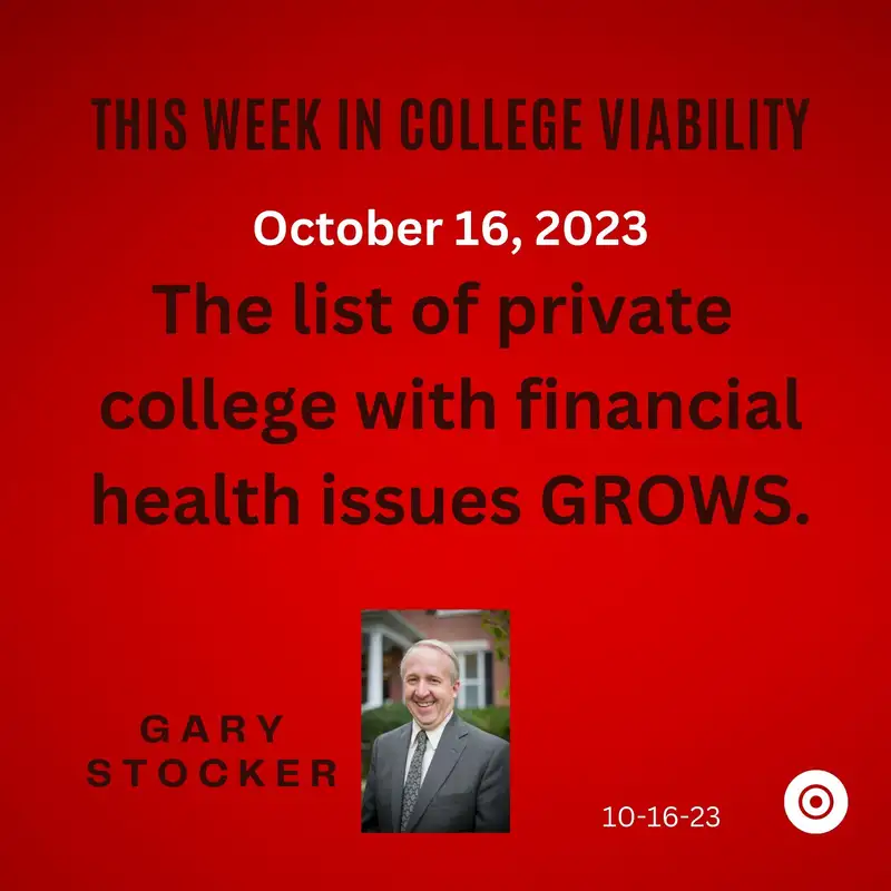 This Week in College Viability (TWICV) for October 16, 2023 