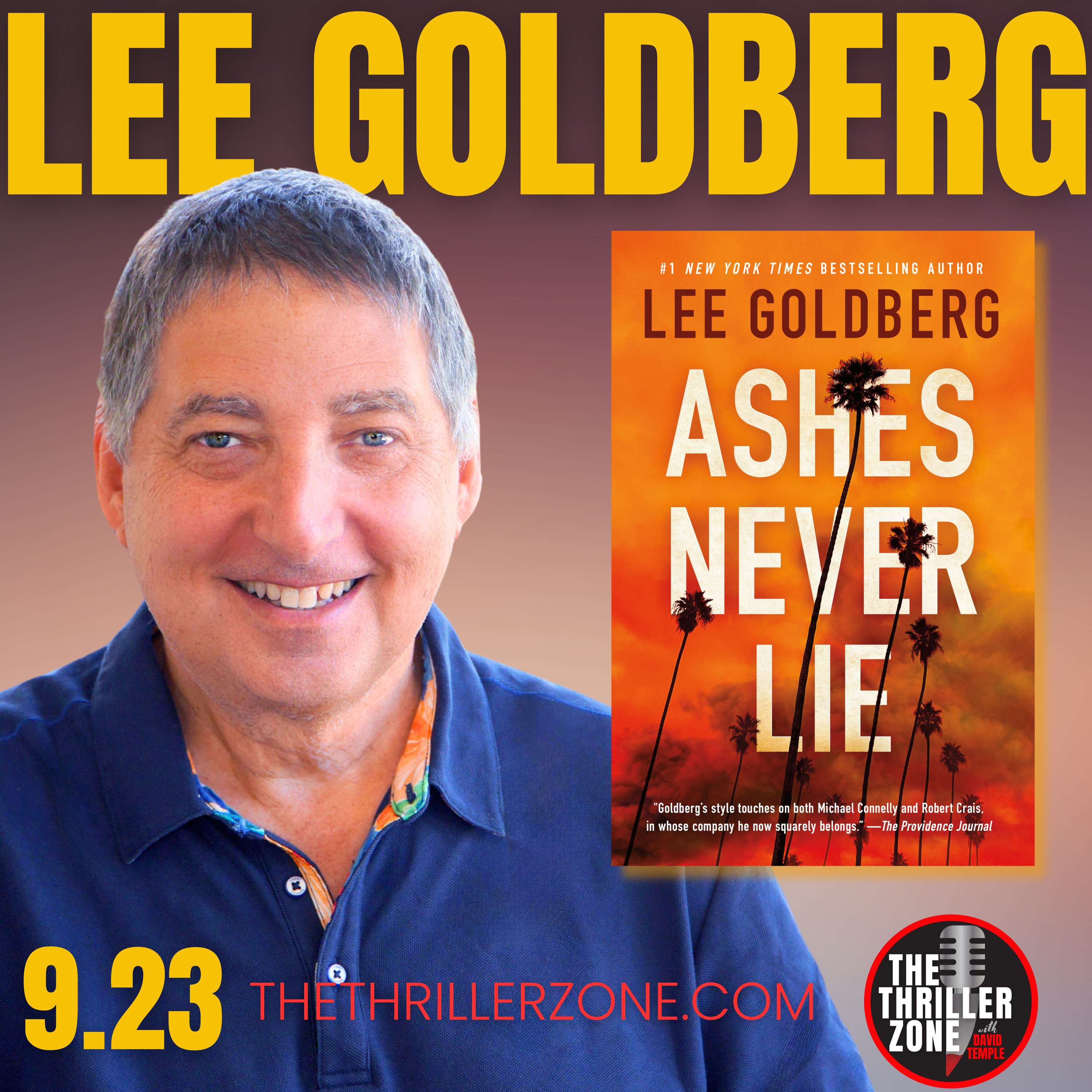 Lee Goldberg's Ashes Never Lie, and the Power of Humor in the Thriller Genre