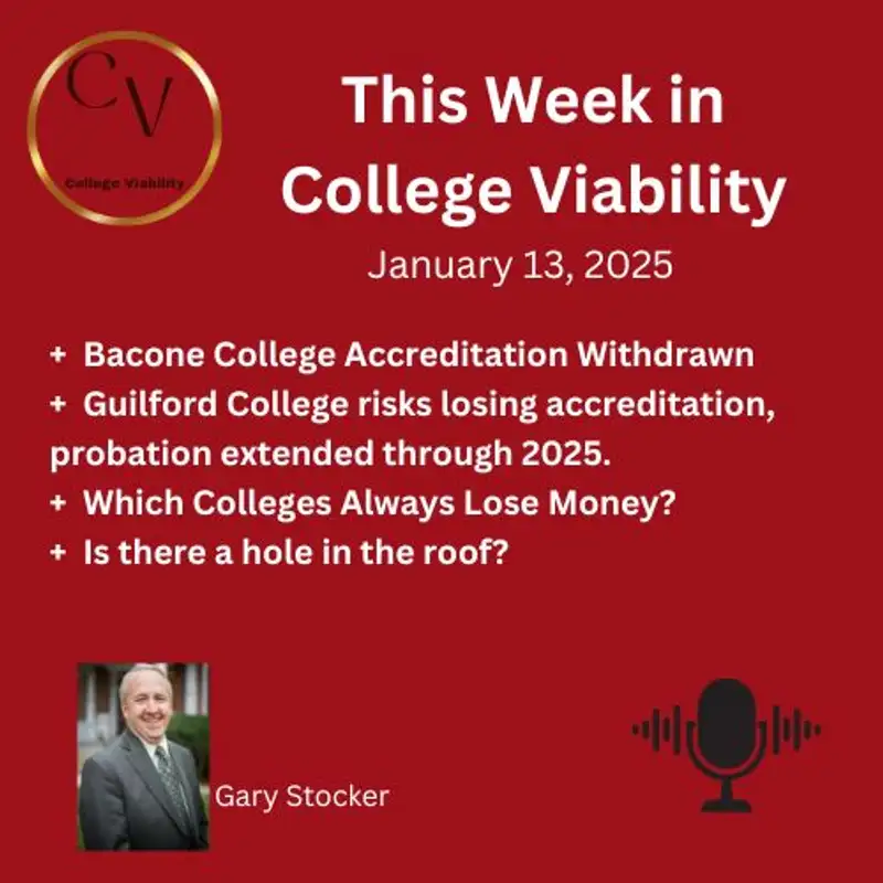 This Week In College Viability (TWICV) for January 13 2024