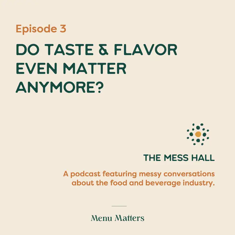 Do taste and flavor even matter anymore?
