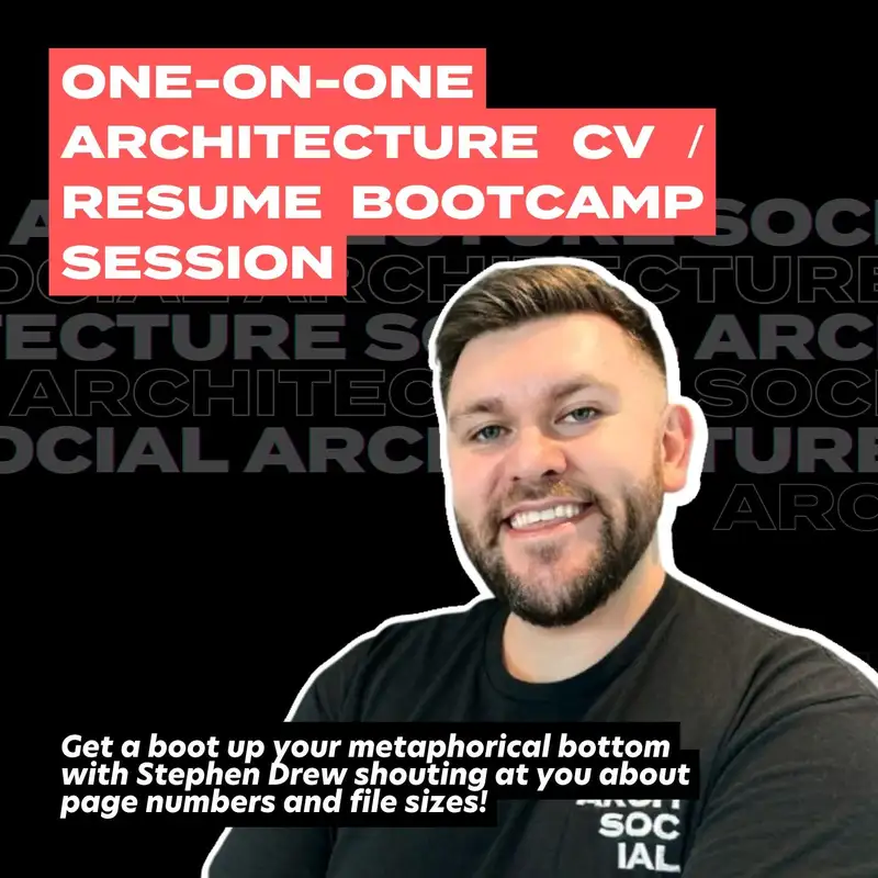 Architecture CV / Resume Bootcamp Session – One-On-One Livestream Special