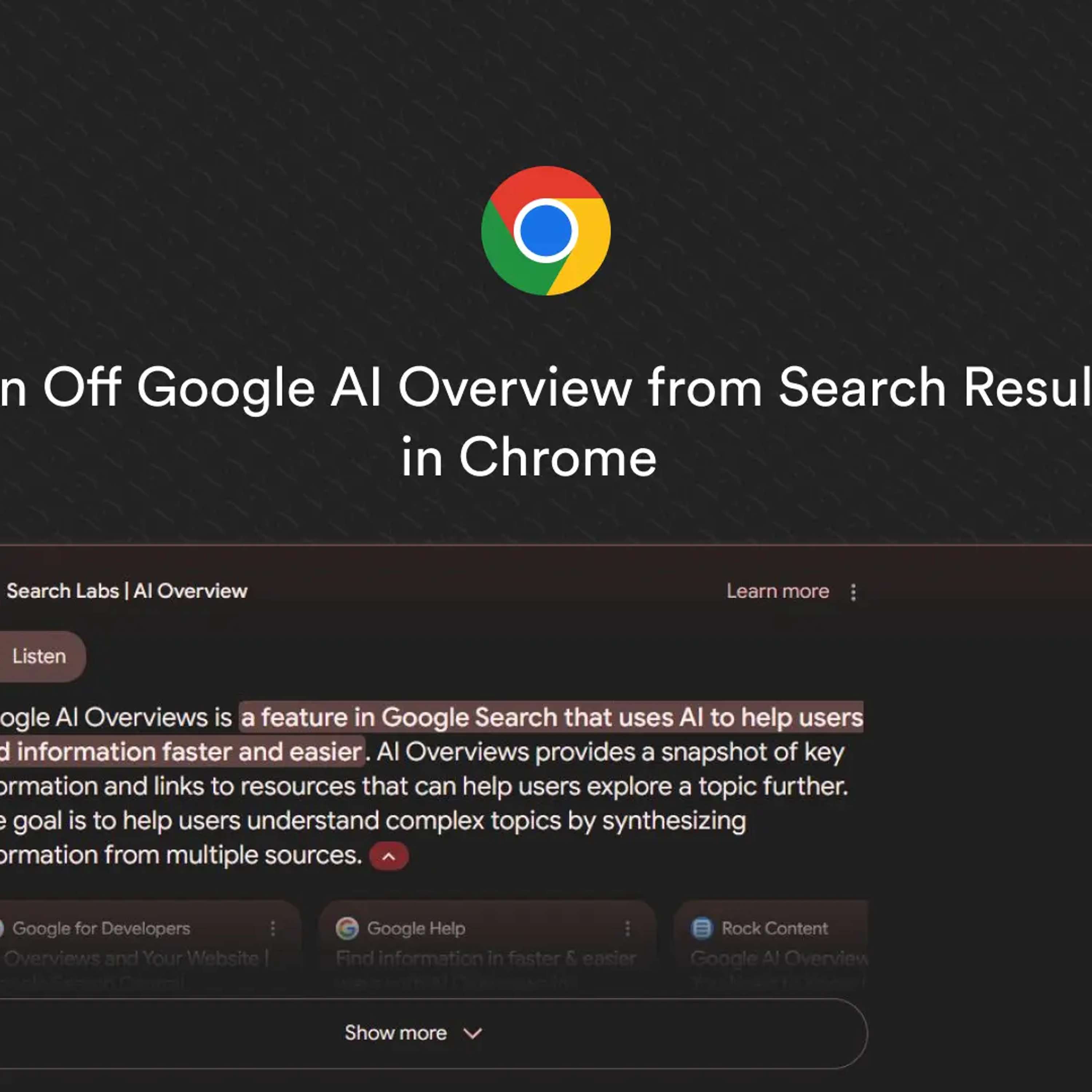 cover of episode Turn Off Google AI Overview From Search Results in Chrome